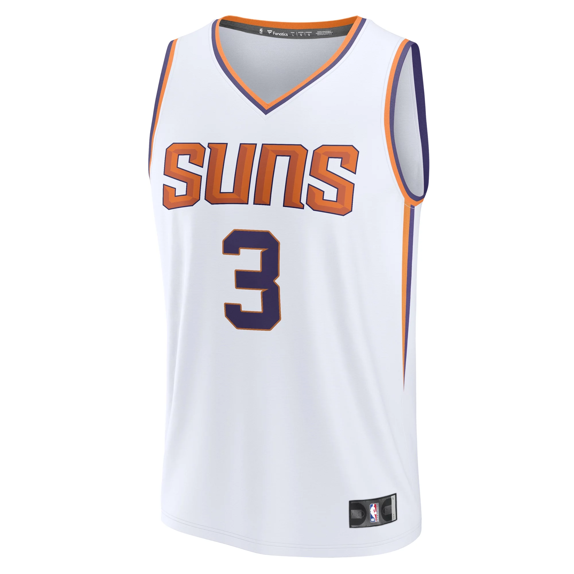 Men's Fanatics Branded Bradley Beal White Phoenix Suns Fast Break Player Jersey - Association Edition