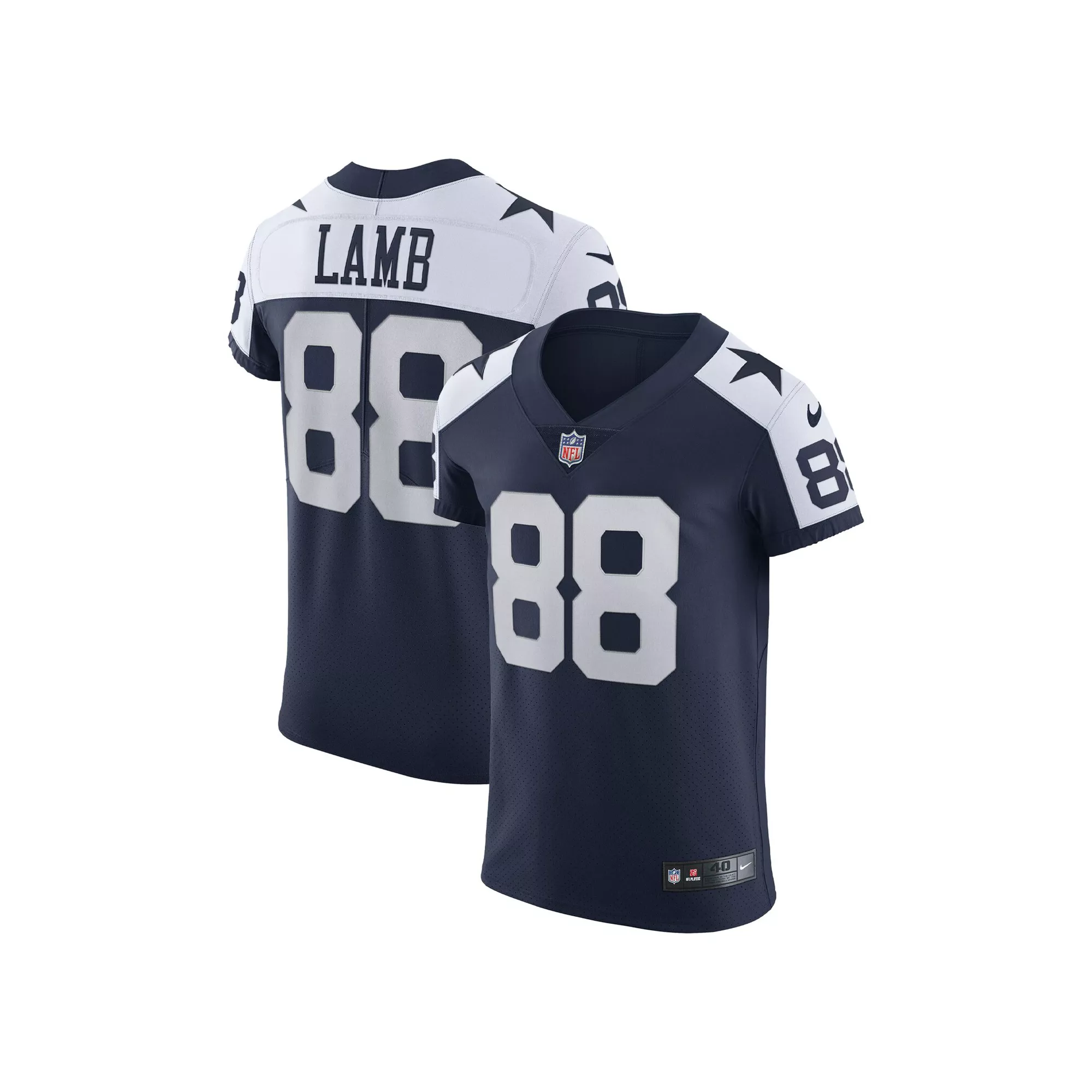 Men's Nike CeeDee Lamb Navy Dallas Cowboys Alternate Vapor Elite Jersey