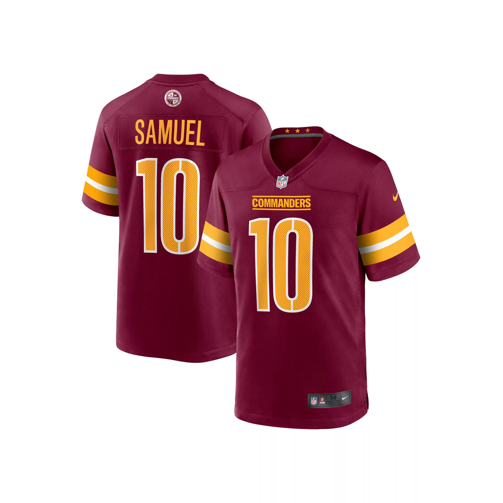 Men's Nike Curtis Samuel Burgundy Washington Commanders Game Jersey