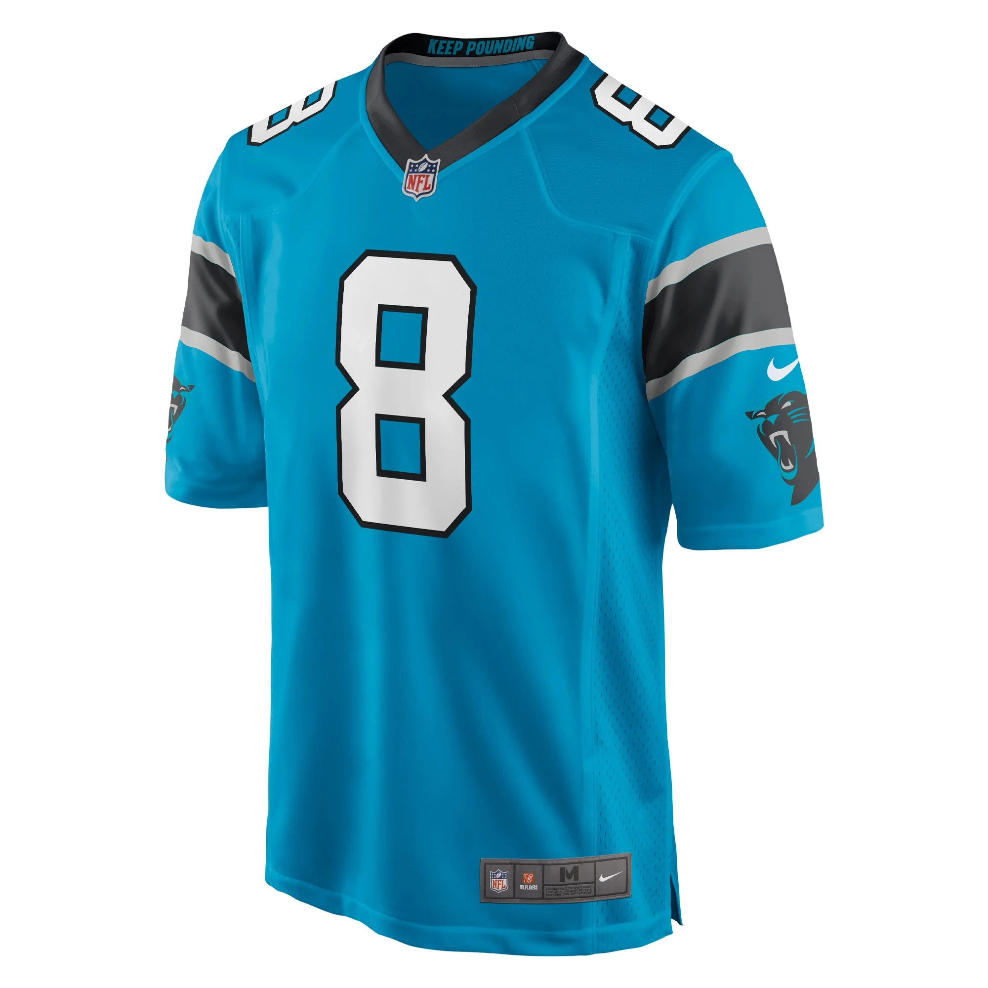 Men's Nike Jaycee Horn Blue Carolina Panthers Game Jersey