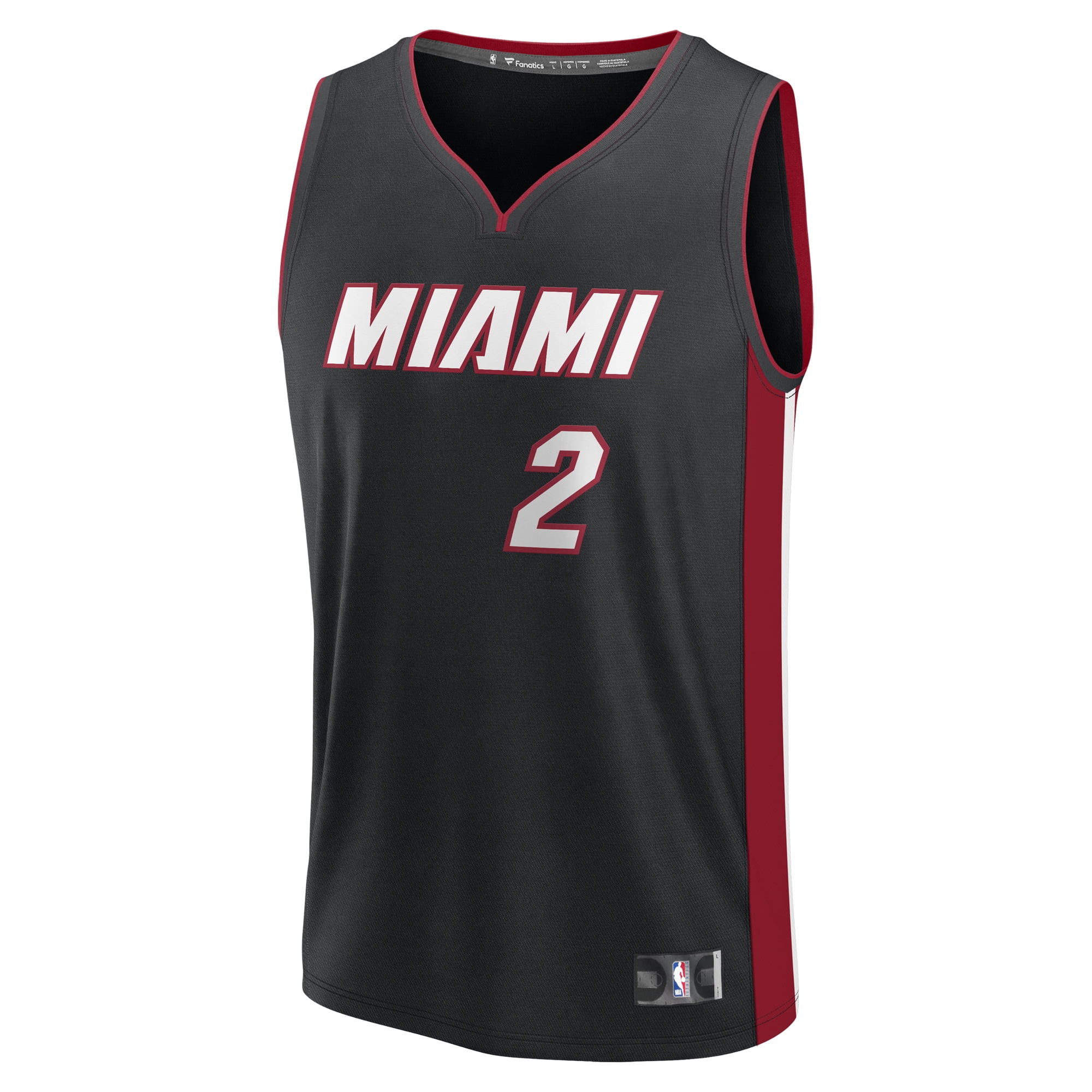 Youth Fanatics Terry Rozier Black Miami Heat Fast Break Player Jersey - Icon Edition