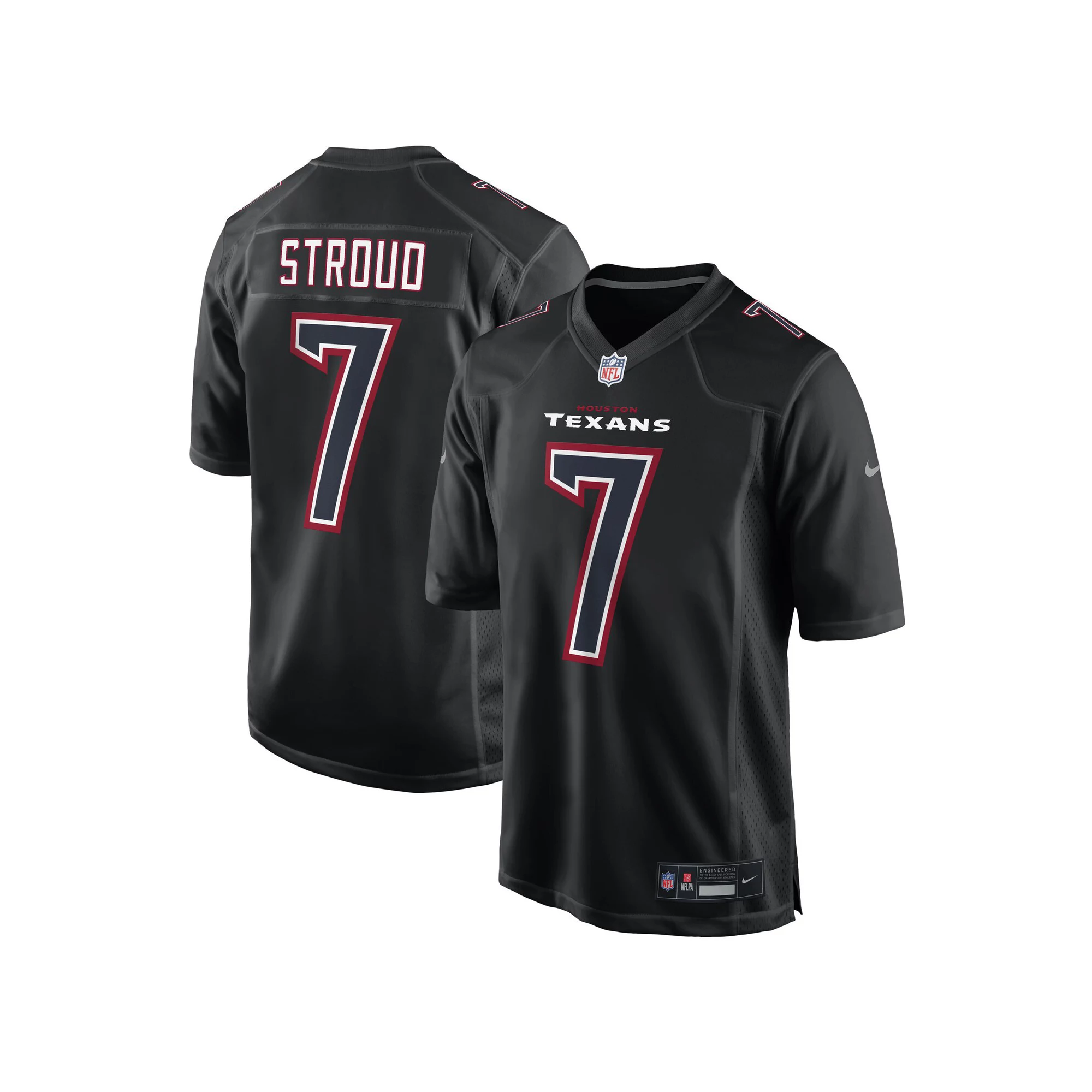 Men's Nike C.J. Stroud Black Houston Texans Fashion Game Jersey