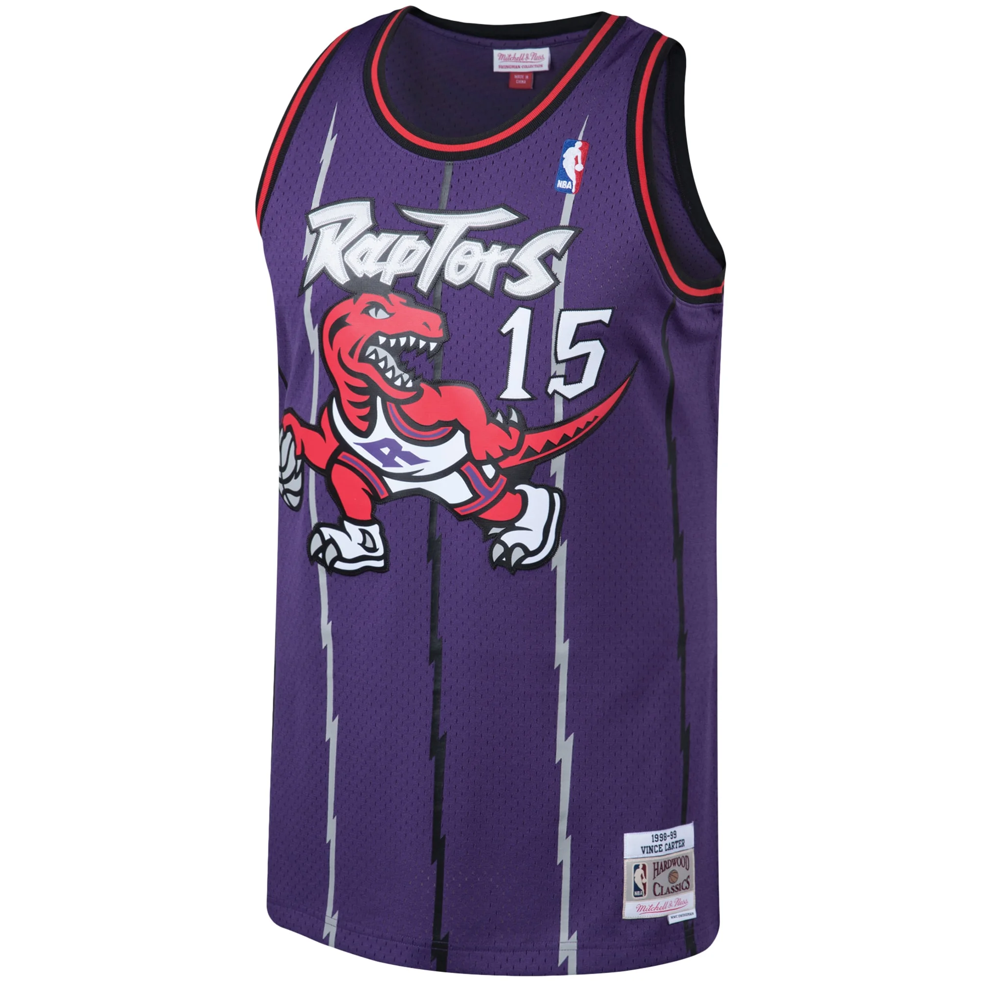 Men's Mitchell & Ness Vince Carter Purple Toronto Raptors Big & Tall Hardwood Classics Jersey