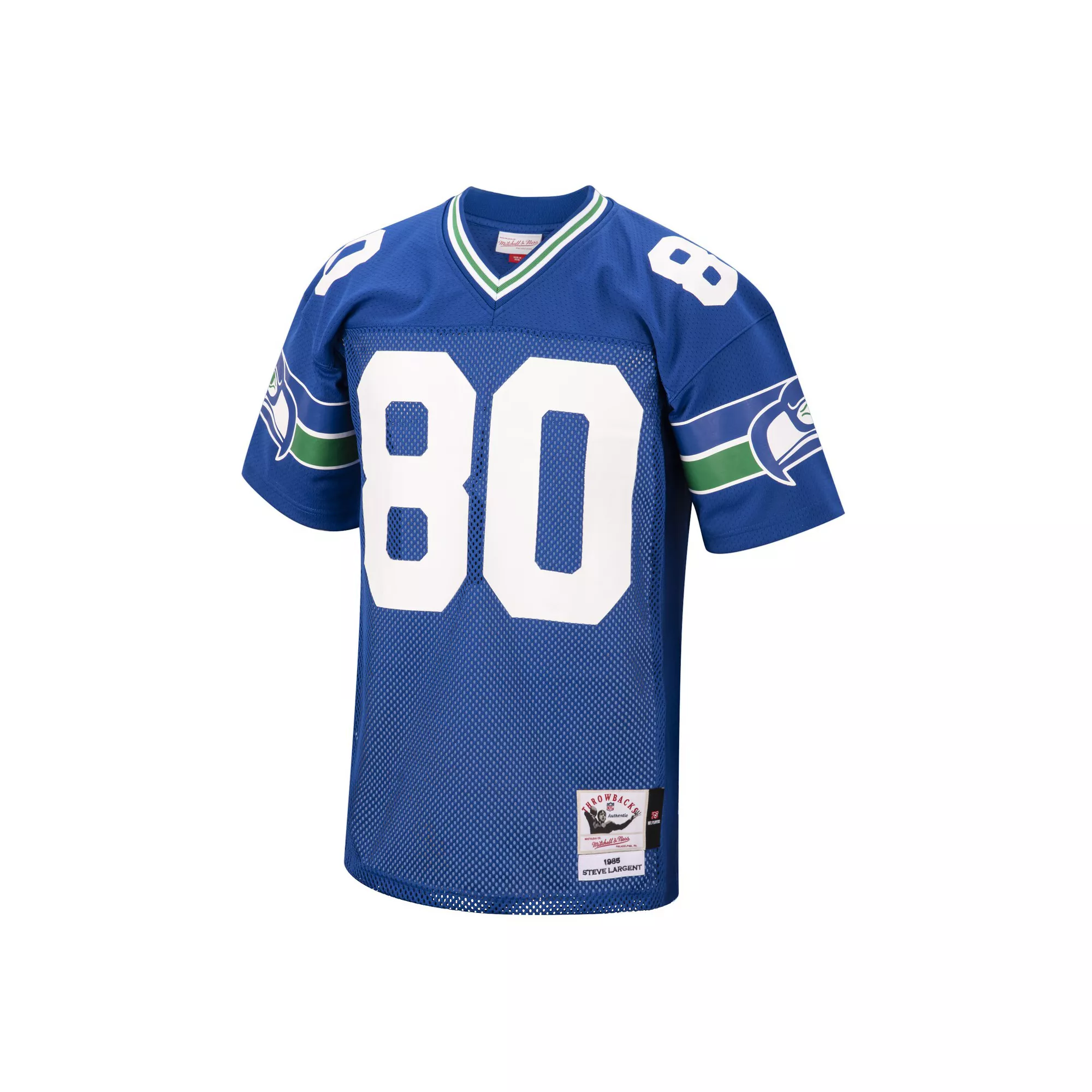 Men's Mitchell & Ness Steve Largent Royal Seattle Seahawks Authentic Retired Player Jersey