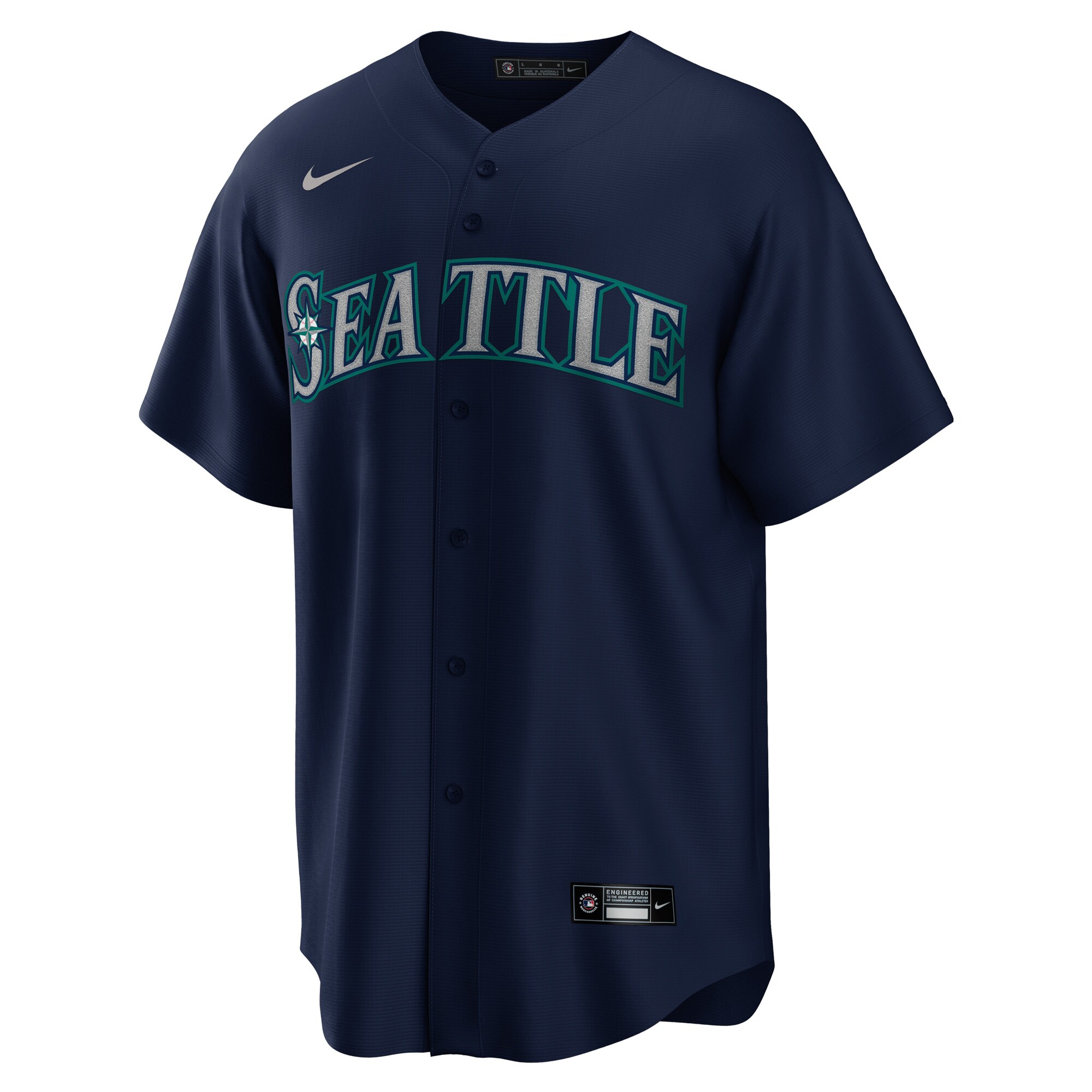 Julio Rodriguez Seattle Mariners Nike Official Replica Player Jersey - Navy