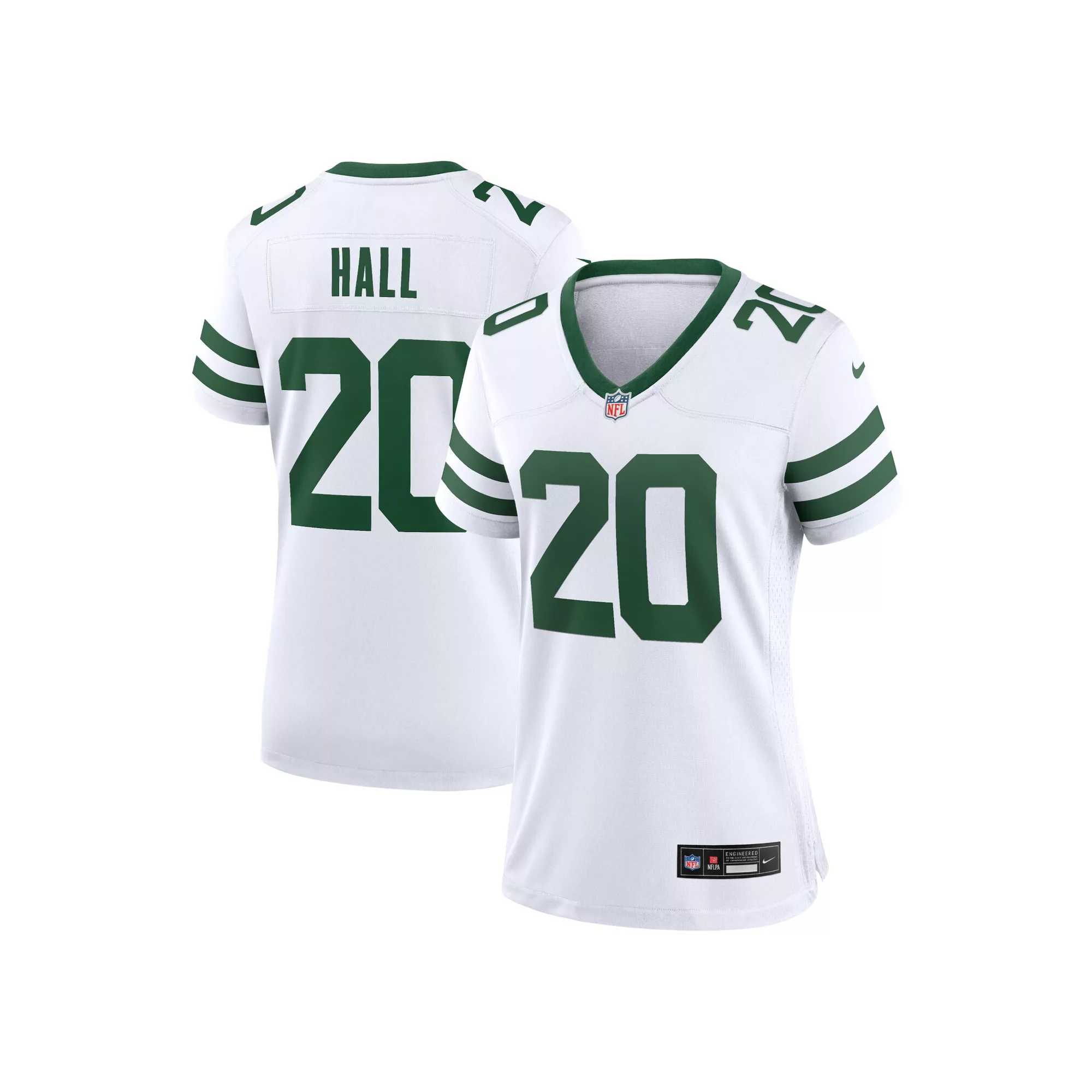 Women's Nike Breece Hall Legacy White New York Jets Game Jersey
