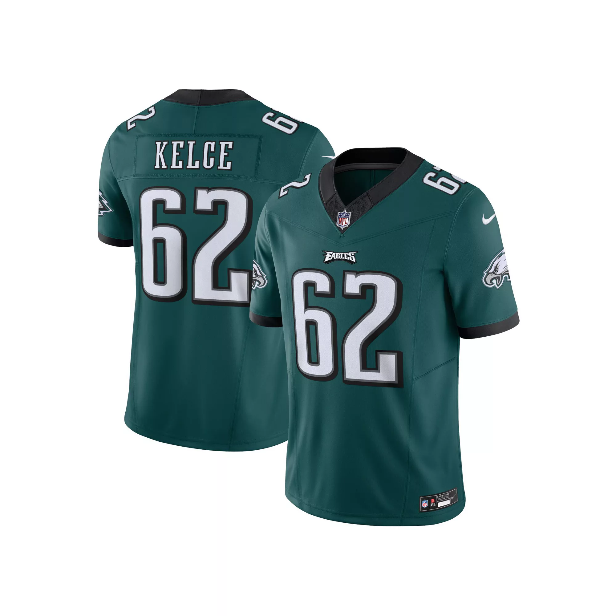 Men's Nike Jason Kelce Midnight Green Philadelphia Eagles Vapor F.U.S.E. Limited Jersey