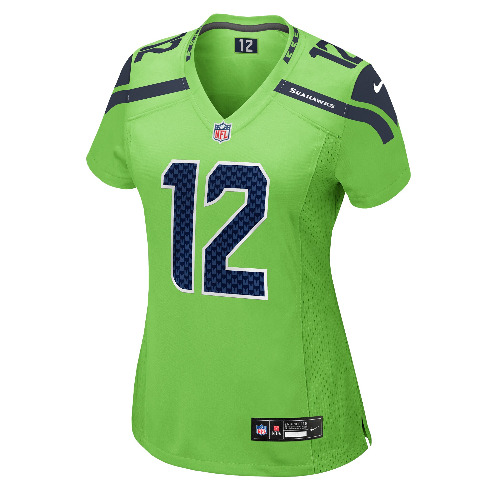 12s Seattle Seahawks Nike Women's  Game Jersey - Neon Green