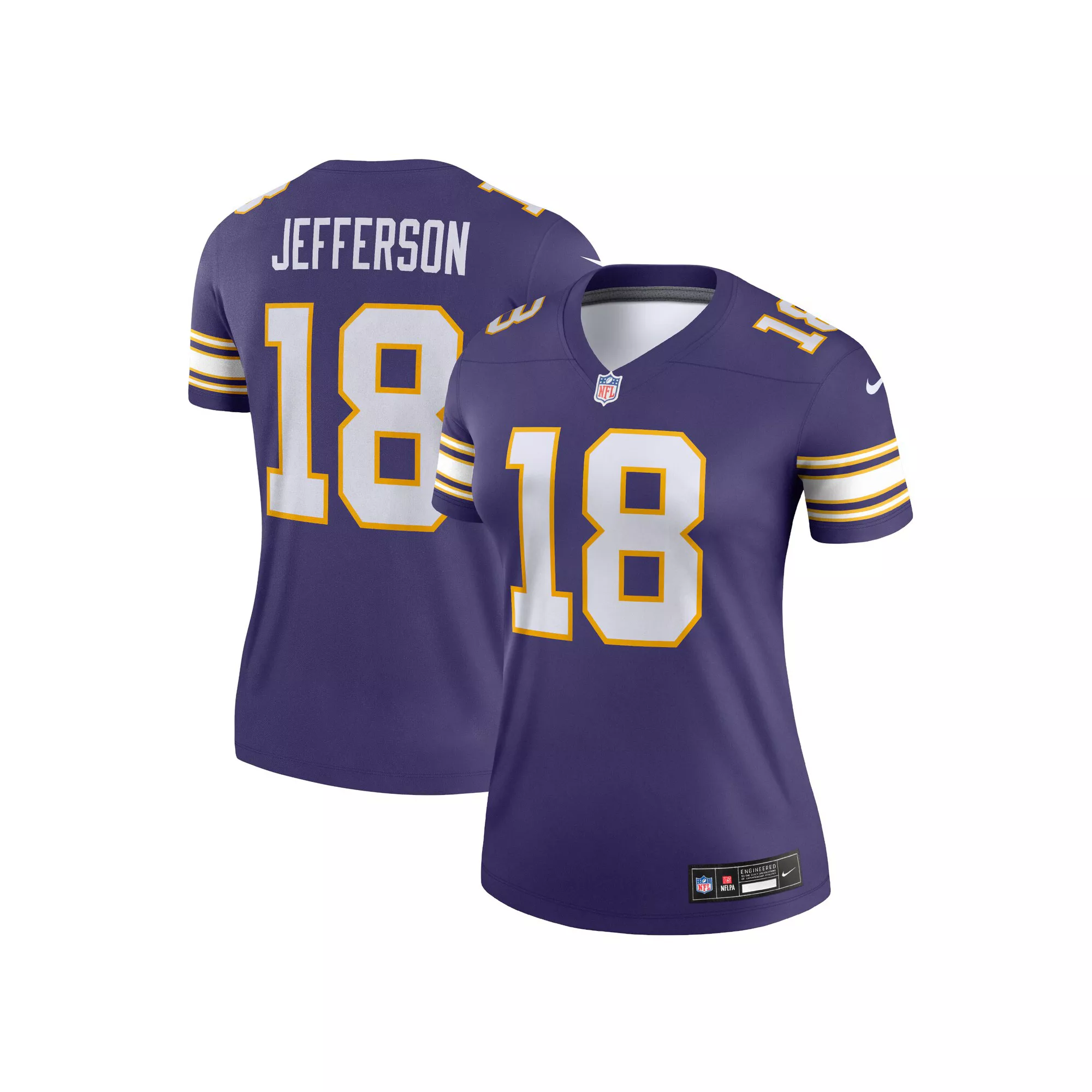 Women's Nike Justin Jefferson Purple Minnesota Vikings Alternate Legend Jersey