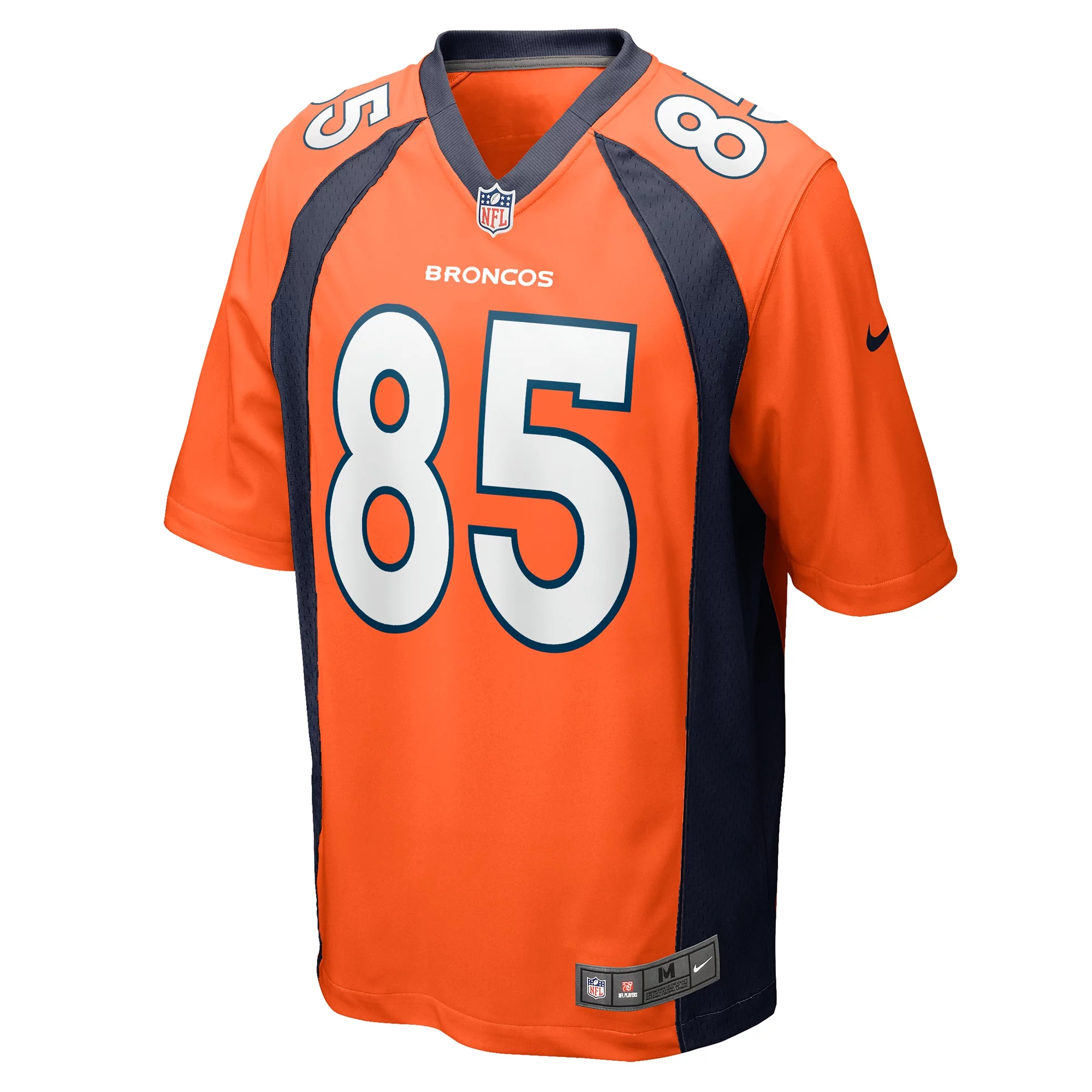 Men's Nike Lucas Krull Orange Denver Broncos Team Game Jersey