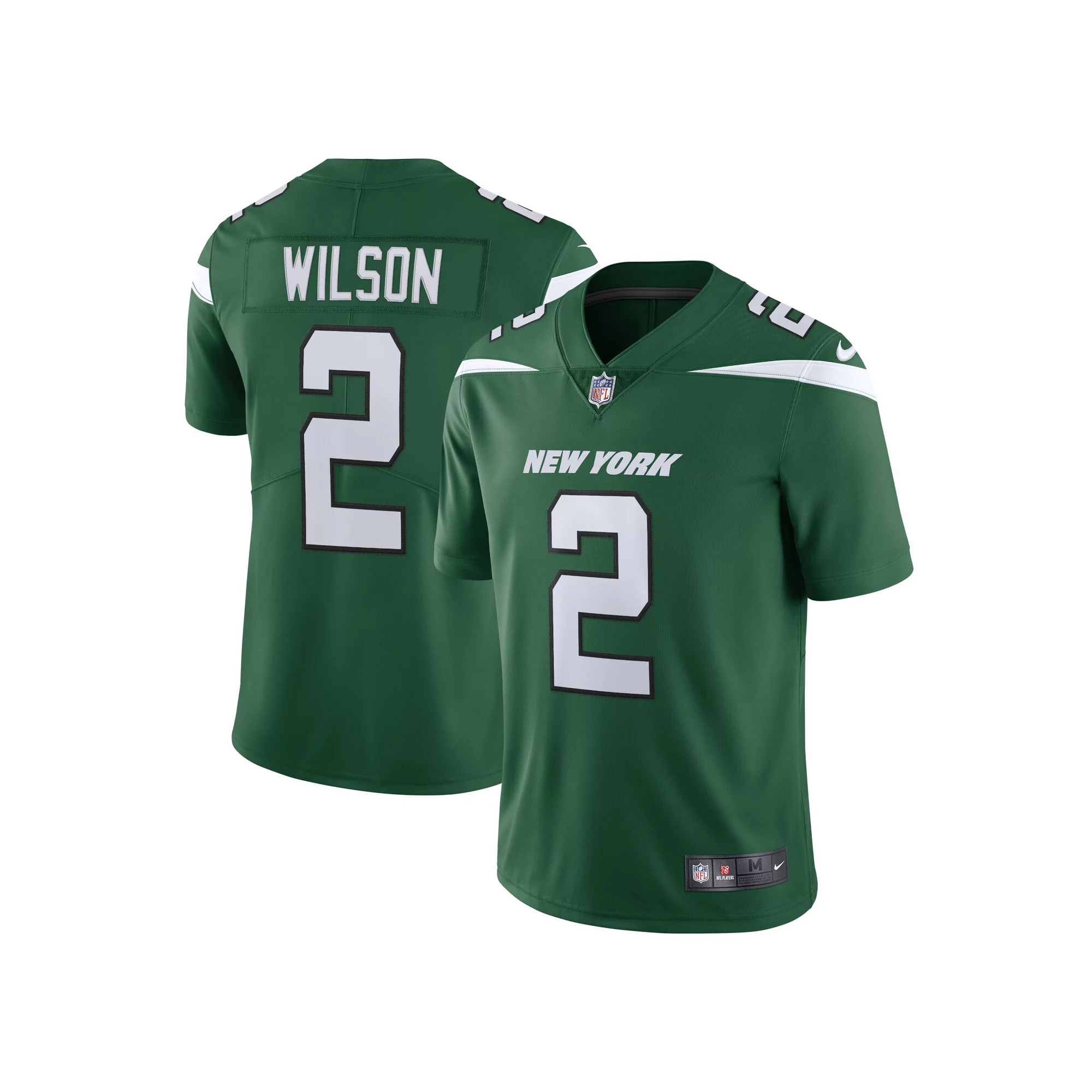 Men's Nike Zach Wilson Gotham Green New York Jets Vapor Limited Jersey