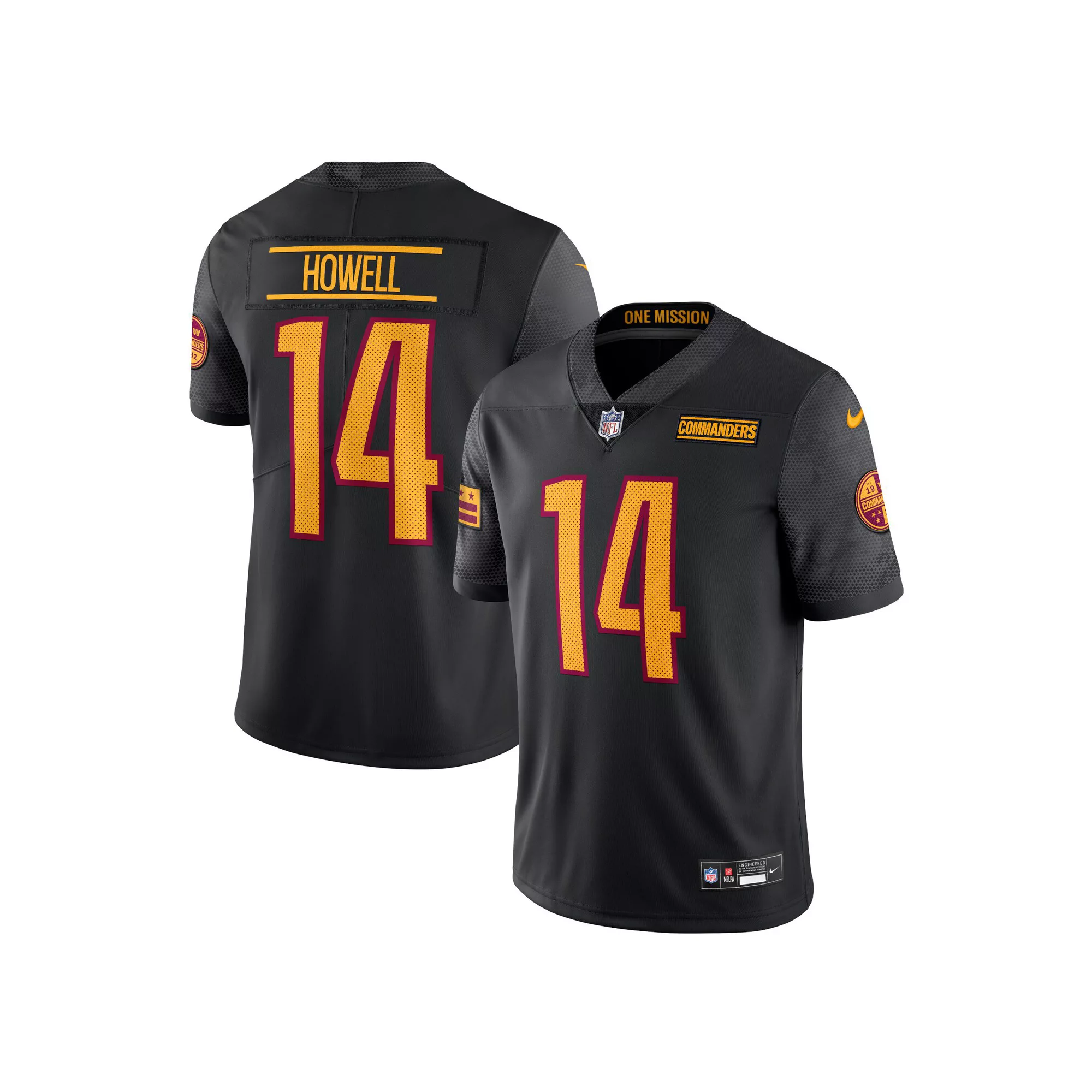 Men's Nike Sam Howell Black Washington Commanders Alternate Vapor Untouchable Limited Jersey