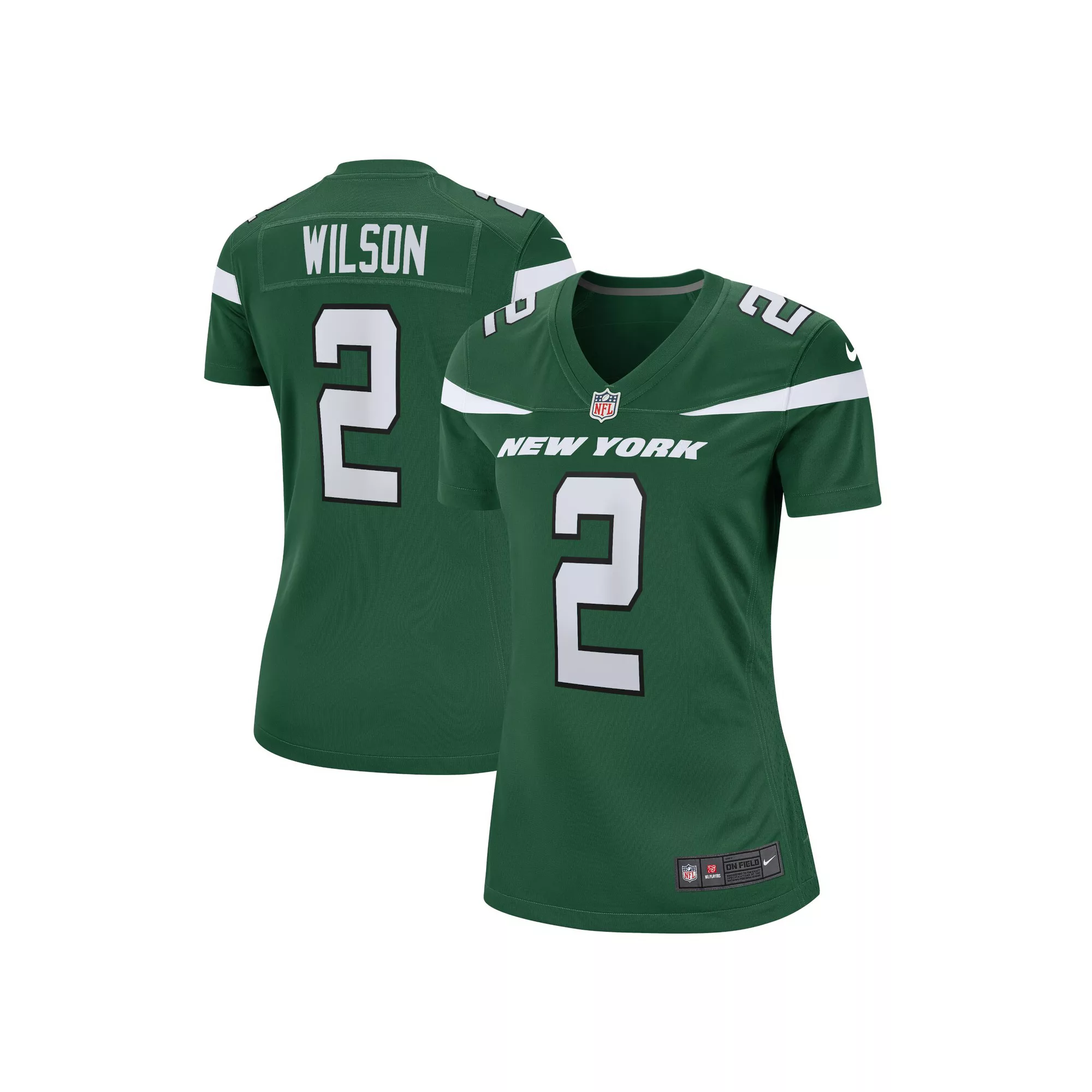 Women's Nike Zach Wilson Green New York Jets Player Jersey
