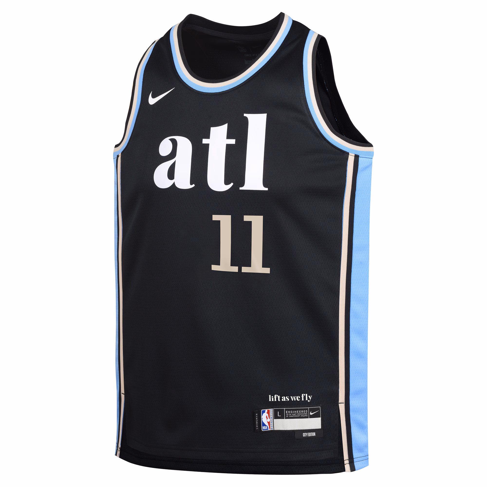 Trae Young Atlanta Hawks Nike Youth  Swingman Replica Jersey - City Edition - Black