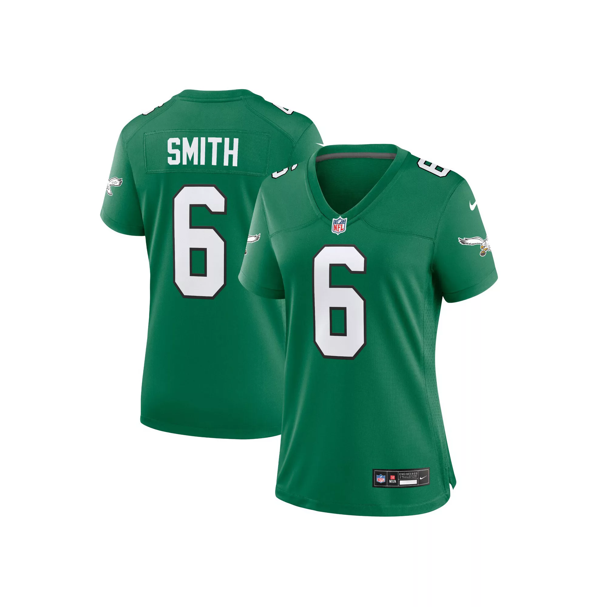 Women's Nike DeVonta Smith Kelly Green Philadelphia Eagles Alternate Player Game Jersey