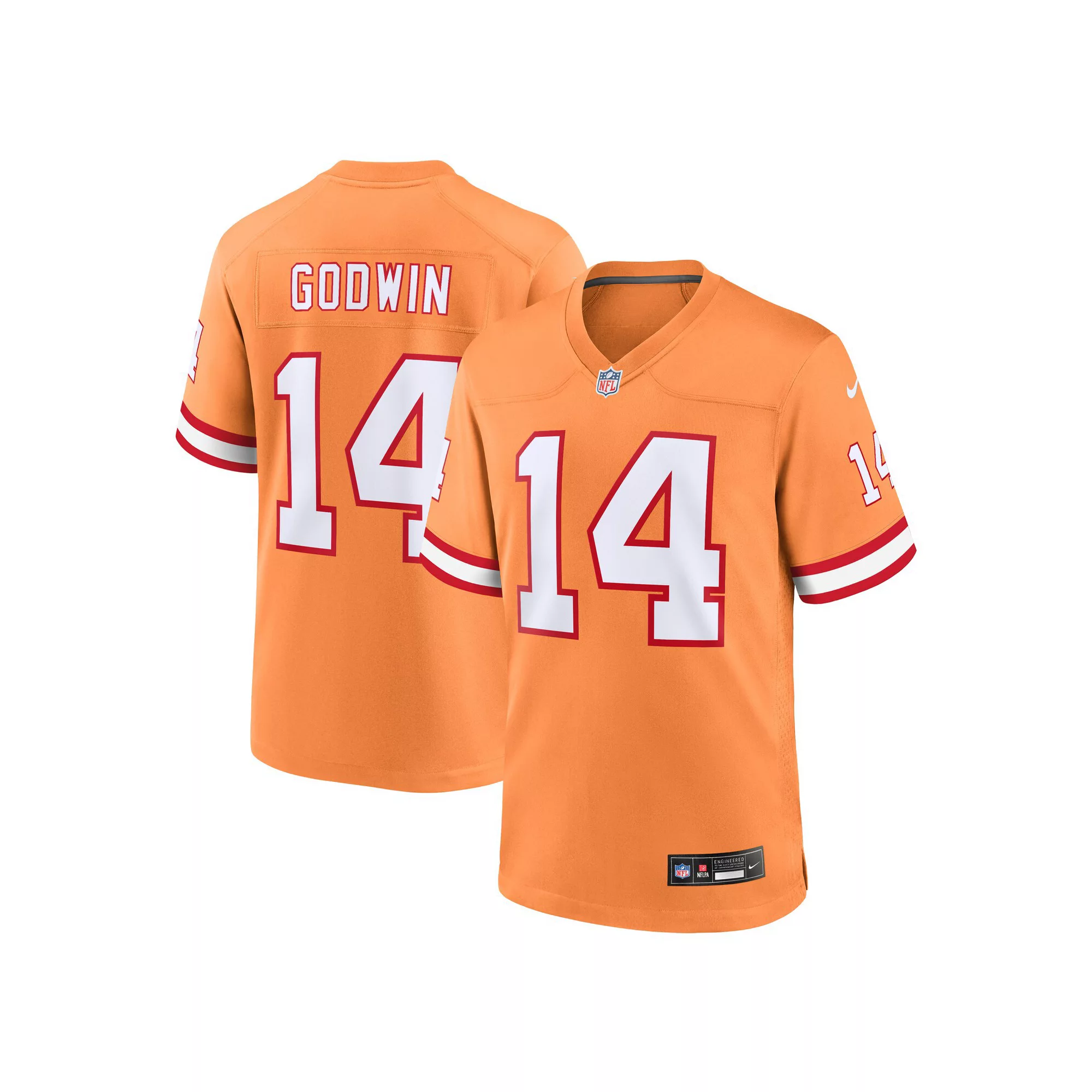 Men's Nike Chris Godwin Orange Tampa Bay Buccaneers Throwback Game Jersey