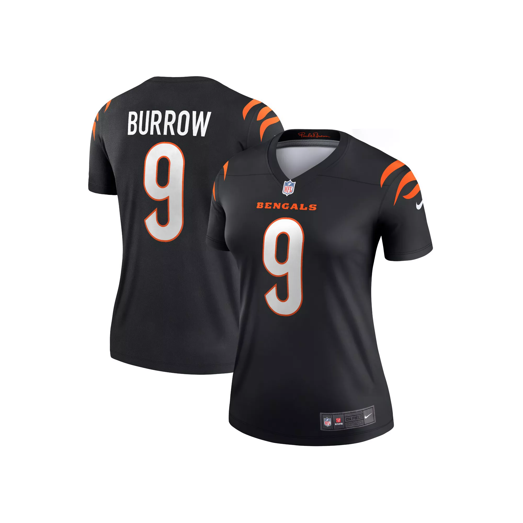 Women's Nike Joe Burrow Black Cincinnati Bengals Legend Jersey