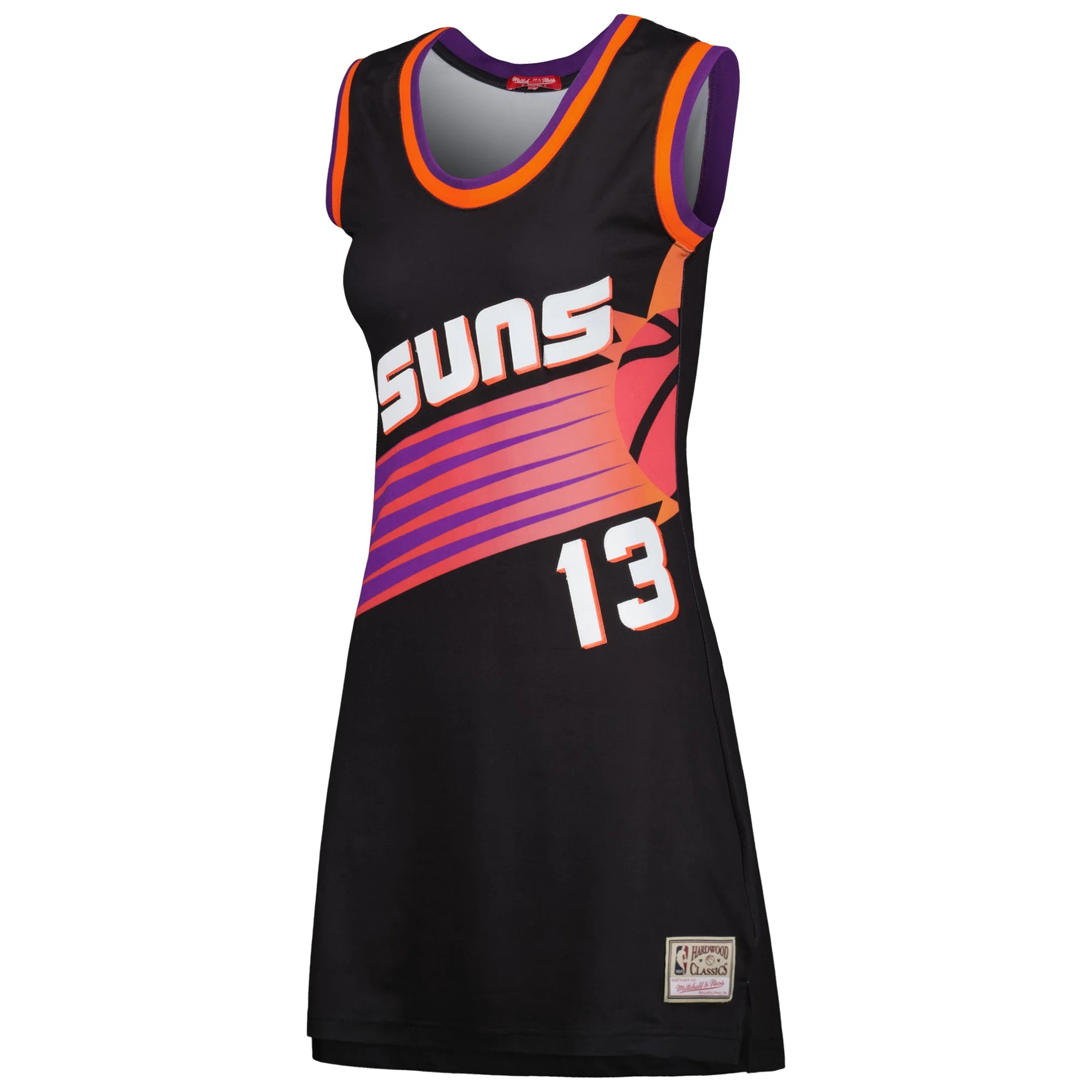 Women's Mitchell & Ness Steve Nash Black Phoenix Suns 1996 Hardwood Classics Name & Number Player Jersey Dress