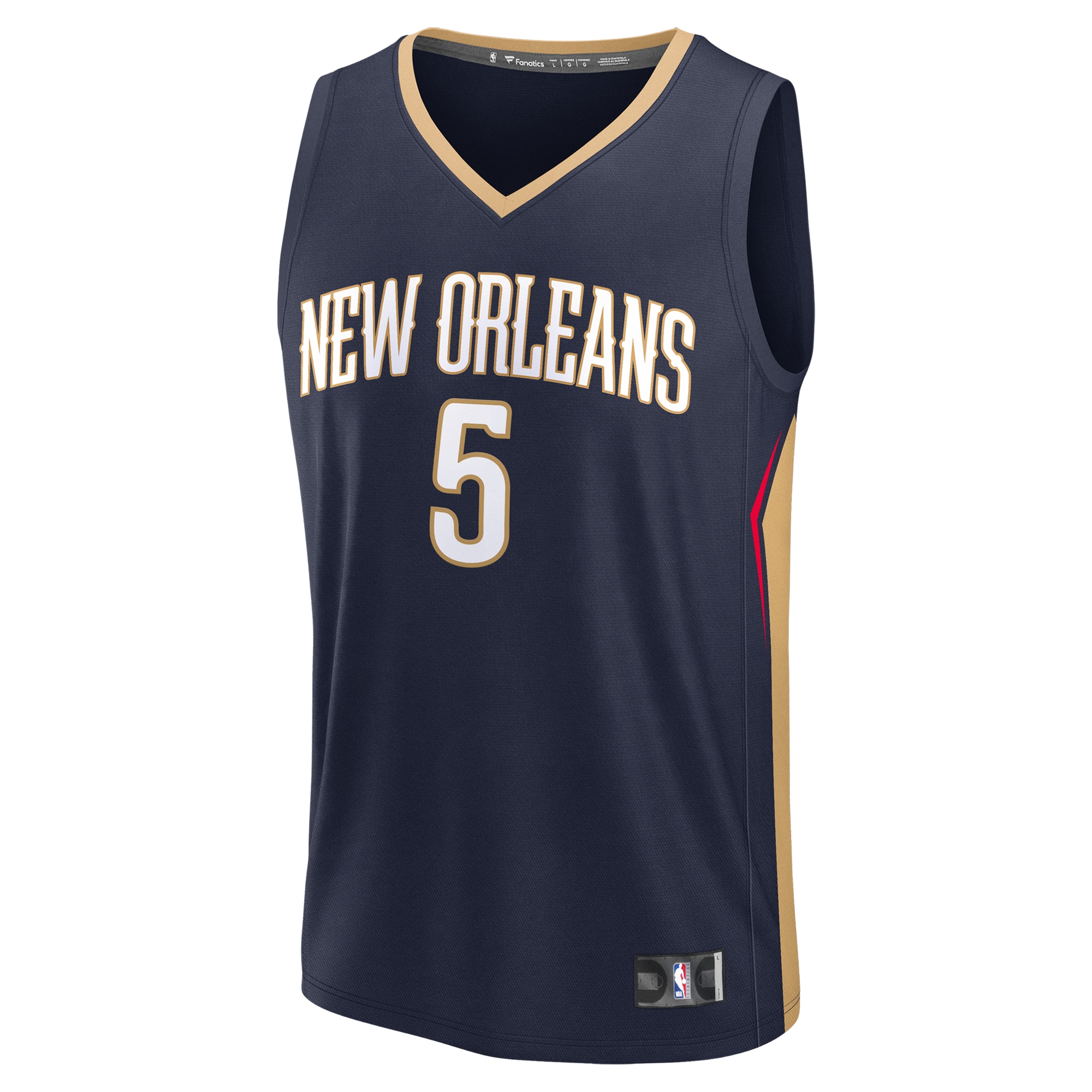 Dejounte Murray New Orleans Pelicans Fanatics Youth Fast Break Replica Player Jersey - Icon Edition - Navy