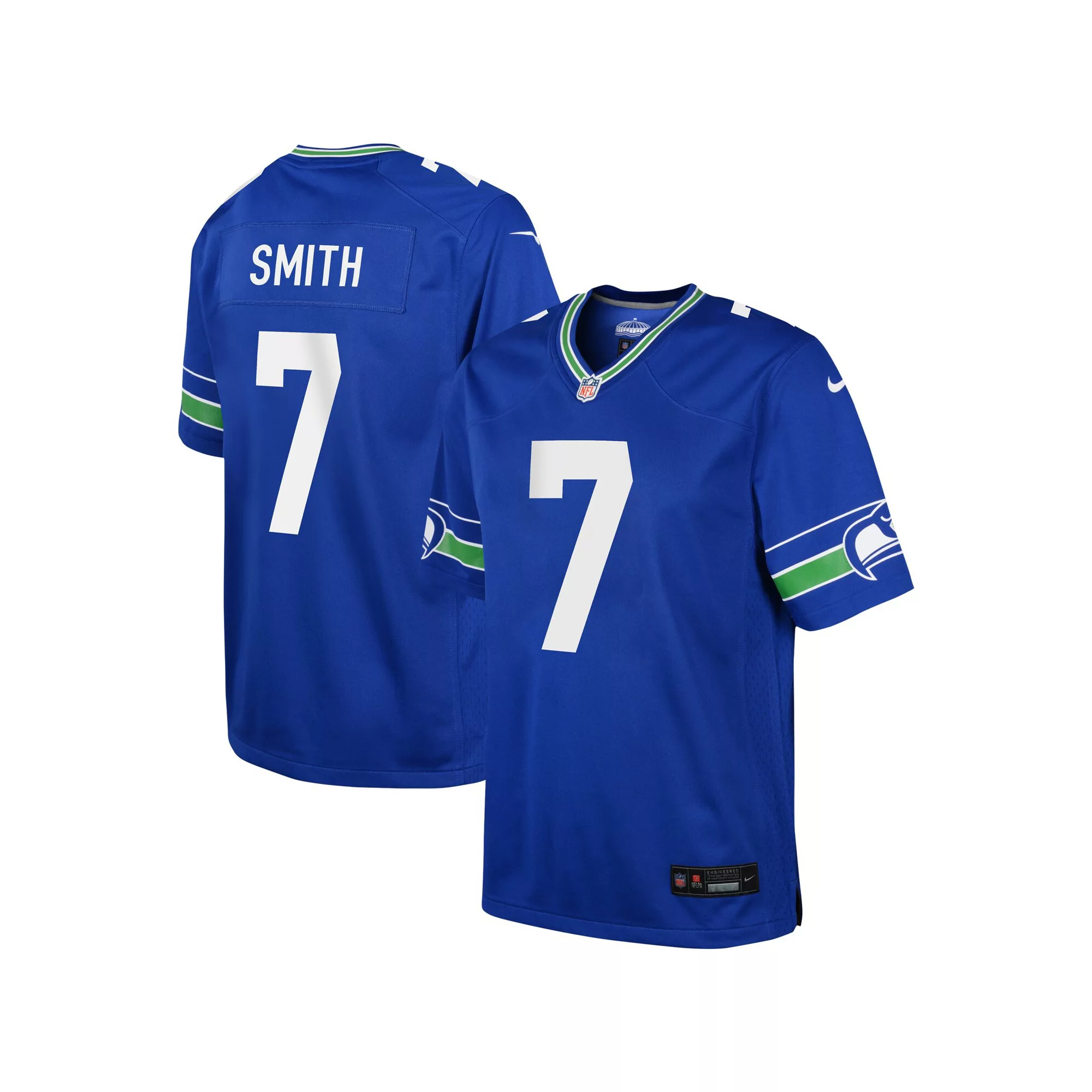 Youth Nike Geno Smith Royal Seattle Seahawks Game Jersey