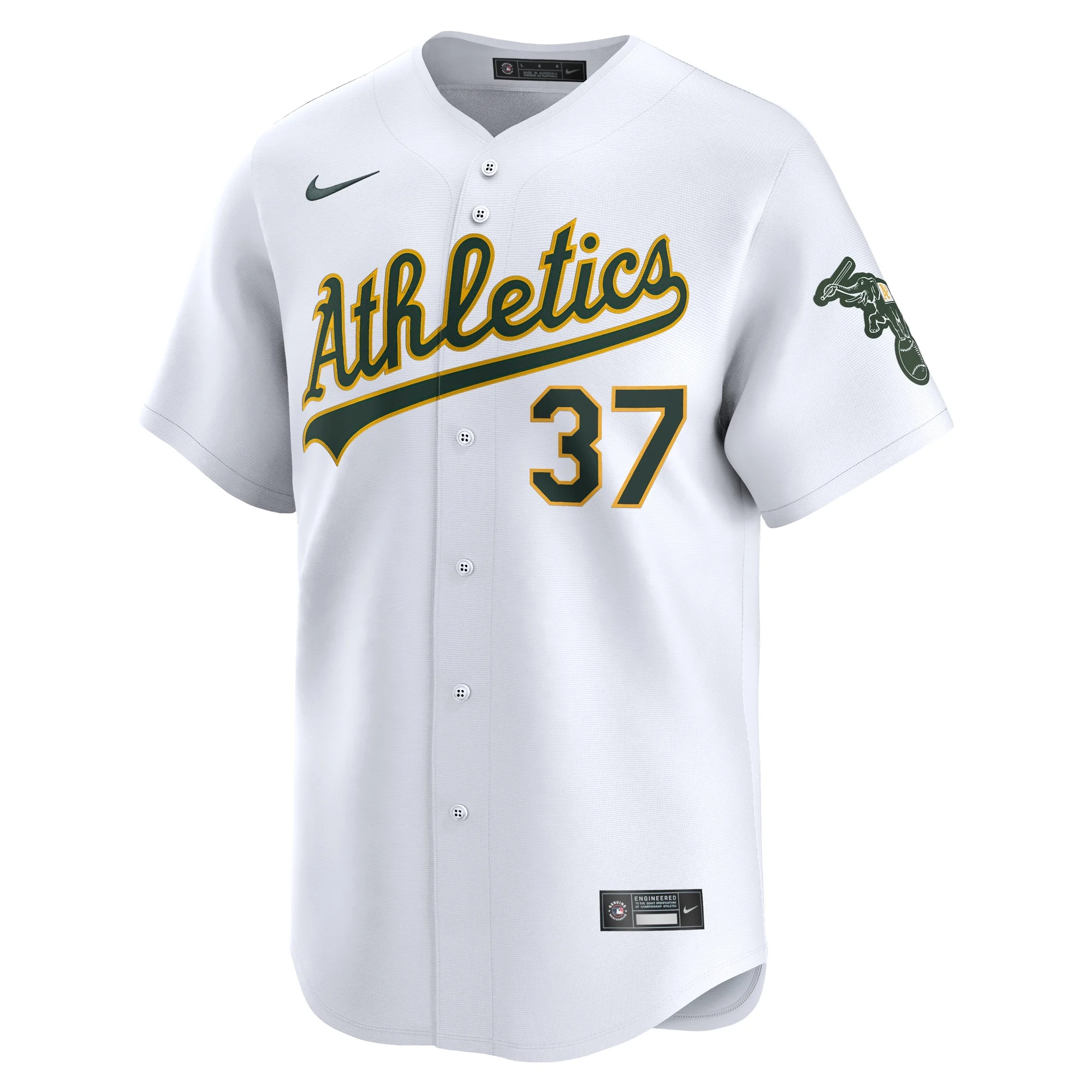 Men's Nike Tyler Soderstrom White Oakland Athletics Home Limited Player Jersey