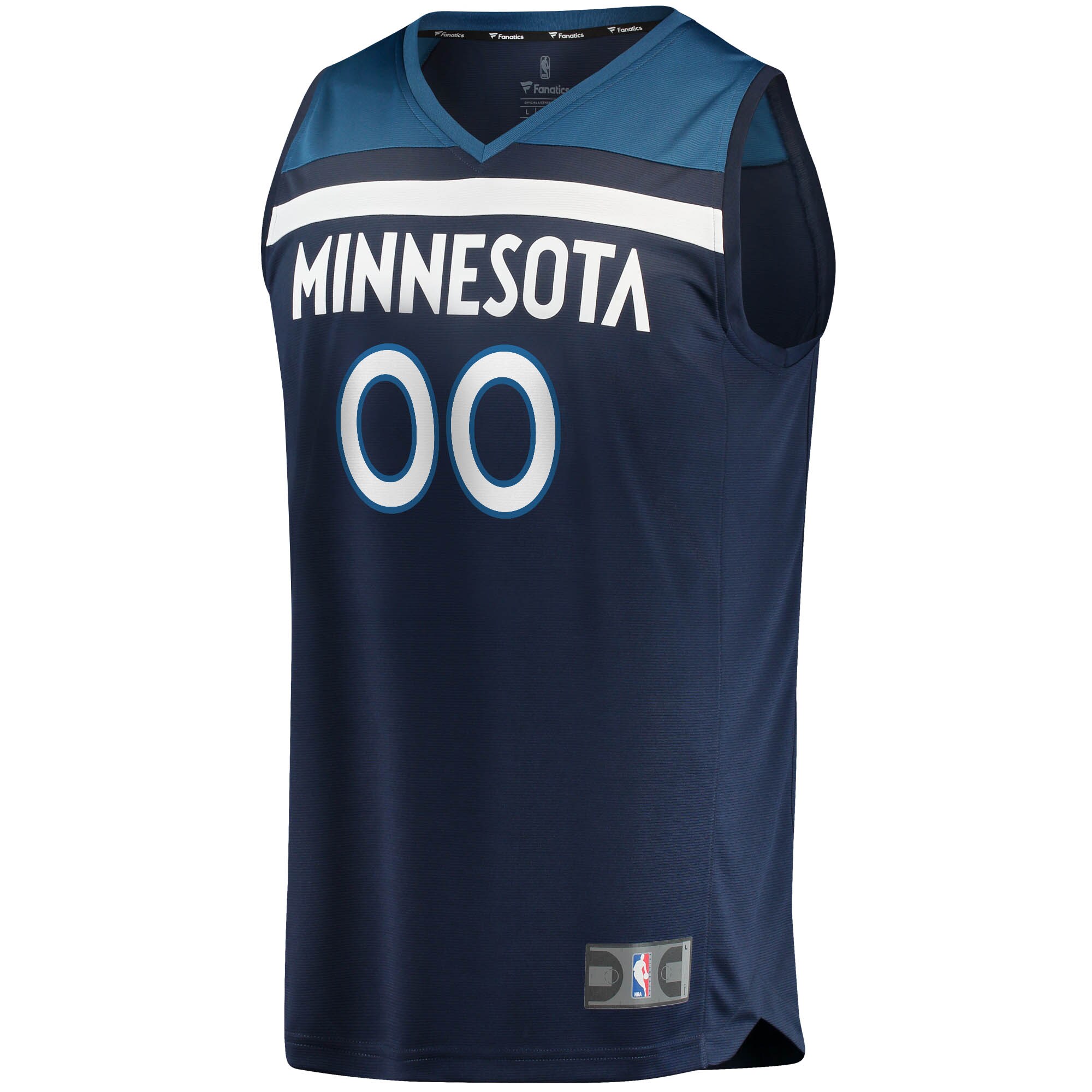 Minnesota Timberwolves Fanatics Fast Break Custom Replica Jersey Navy - Icon Edition