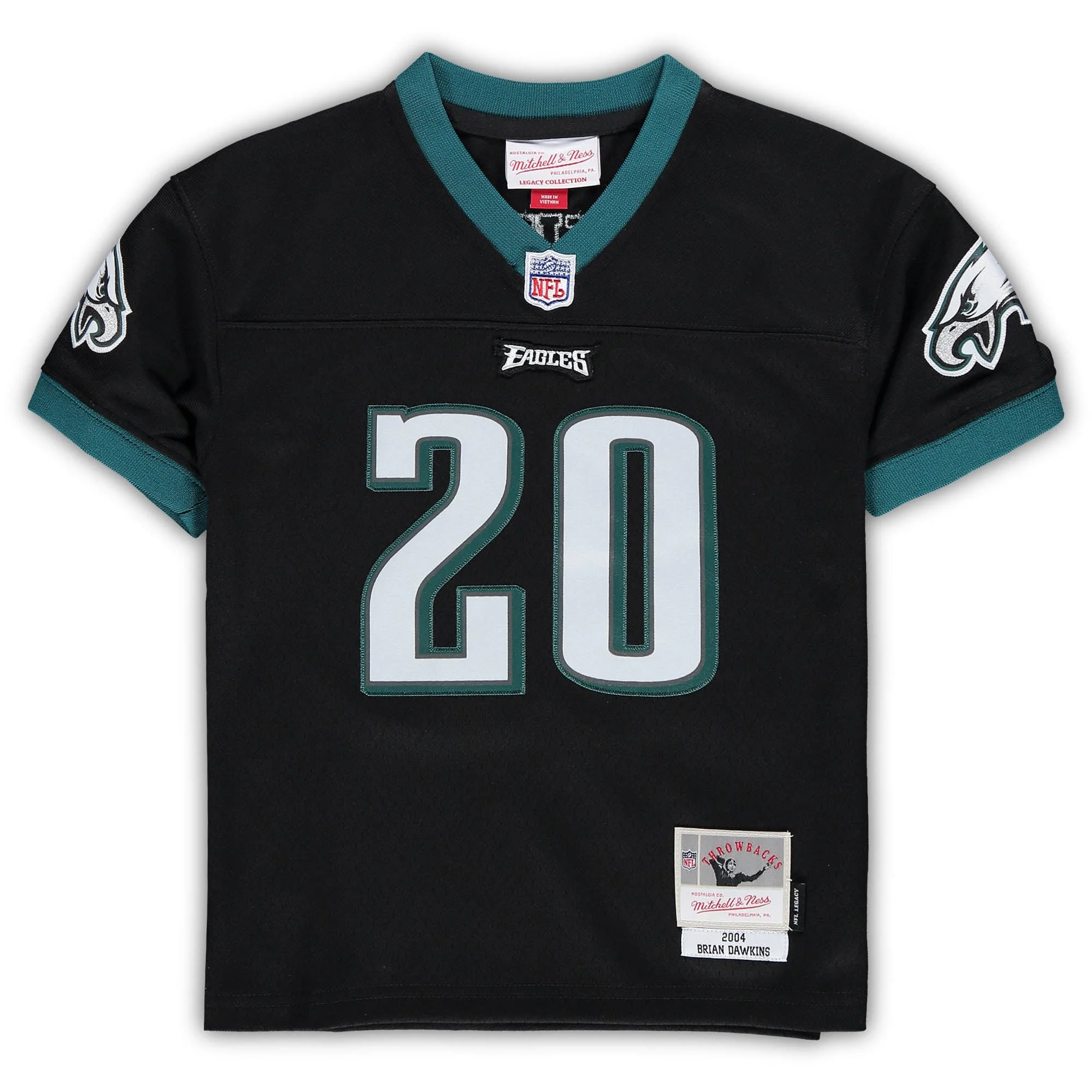 Preschool Mitchell & Ness Brian Dawkins Black Philadelphia Eagles Retired Legacy Jersey