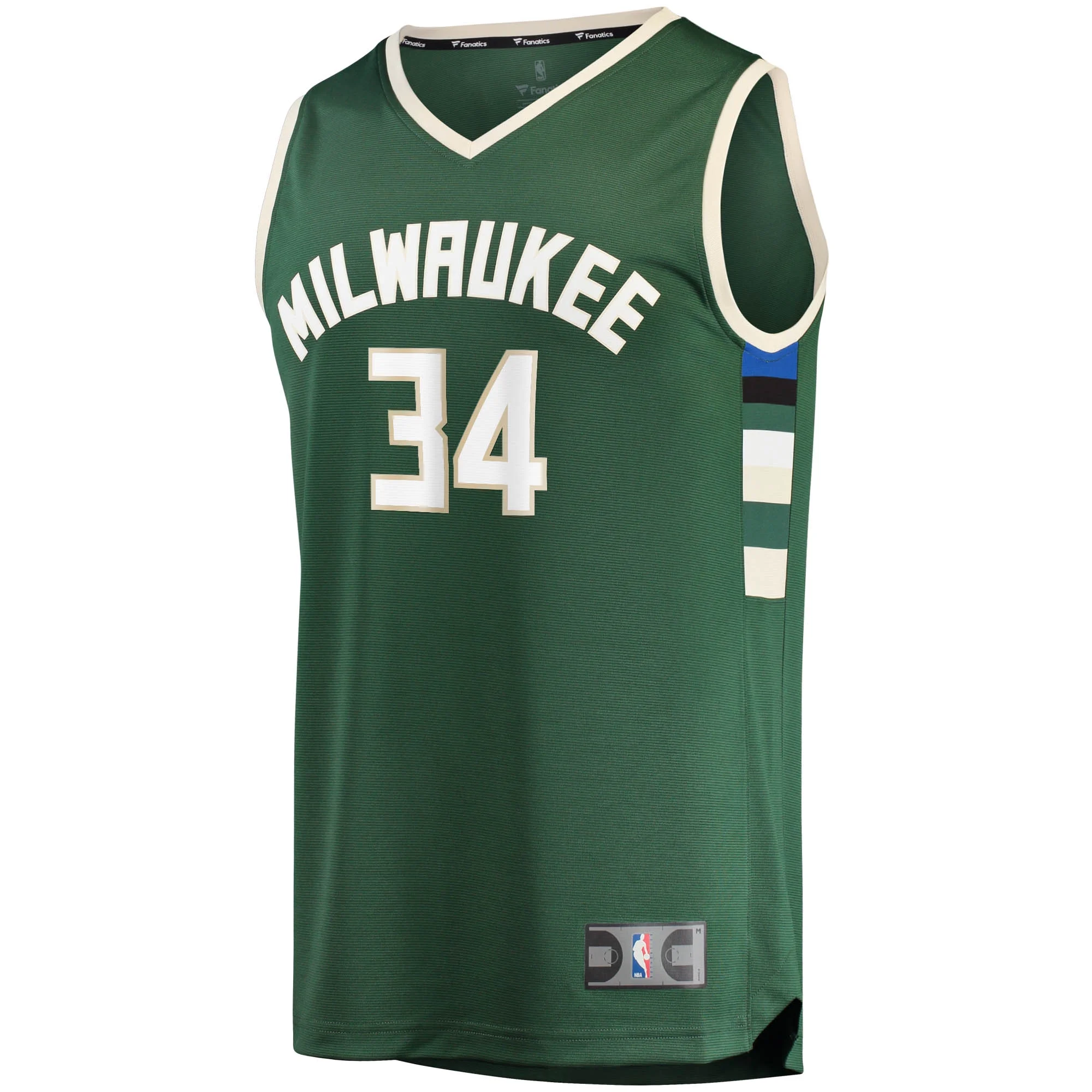Men's Fanatics Giannis Antetokounmpo Hunter Green Milwaukee Bucks Big & Tall Fast Break Player Jersey - Icon Edition