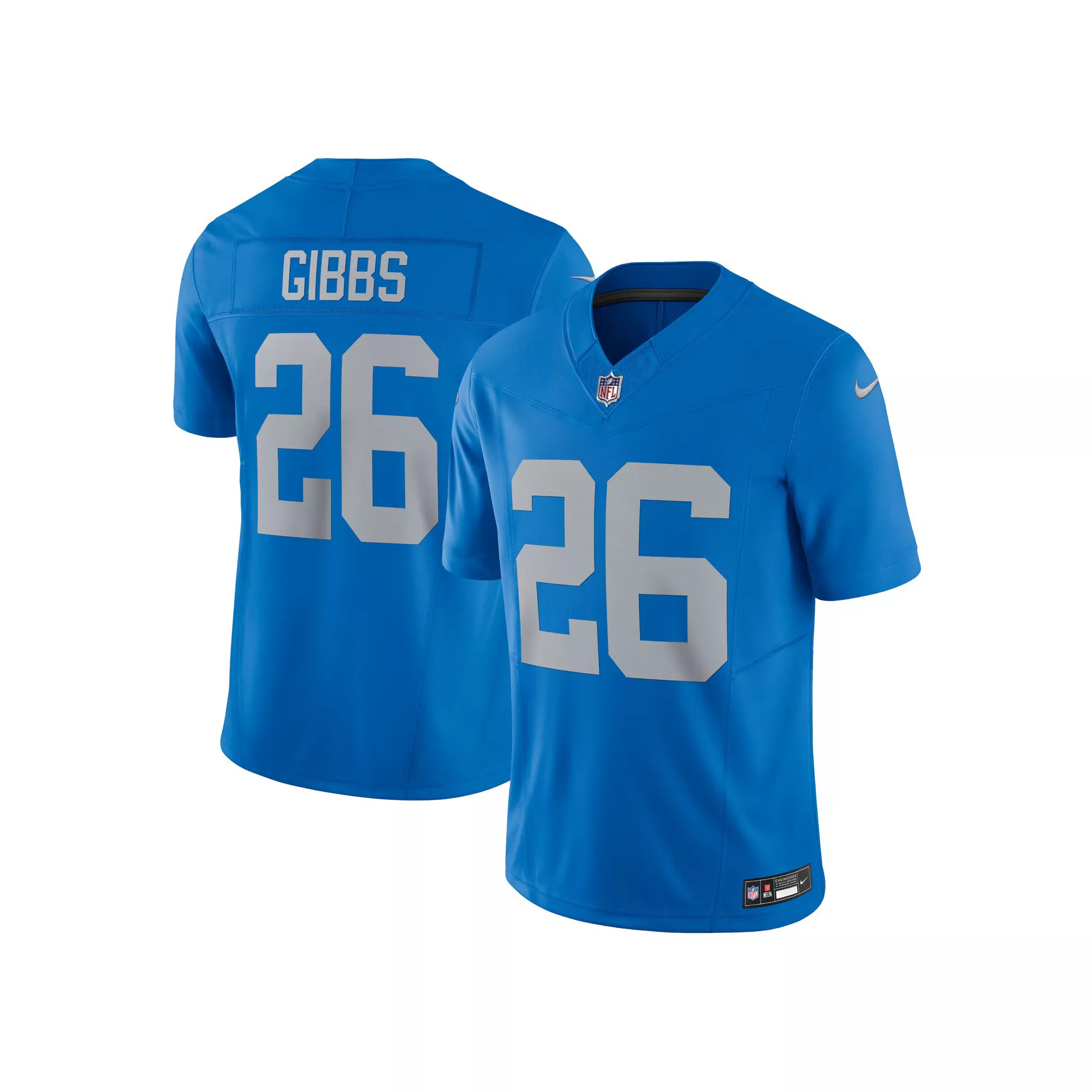 Men's Nike Jahmyr Gibbs Blue Detroit Lions Vapor F.U.S.E. Alternate Limited Jersey