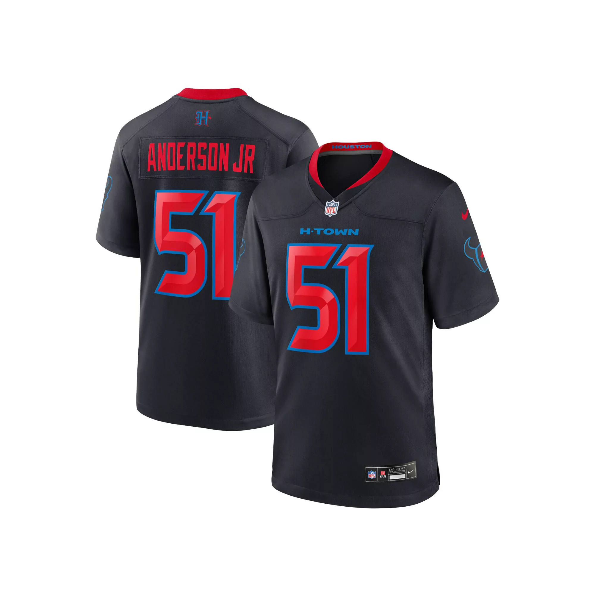 Men's Nike Will Anderson Jr. Navy Houston Texans 2nd Alternate Game Jersey