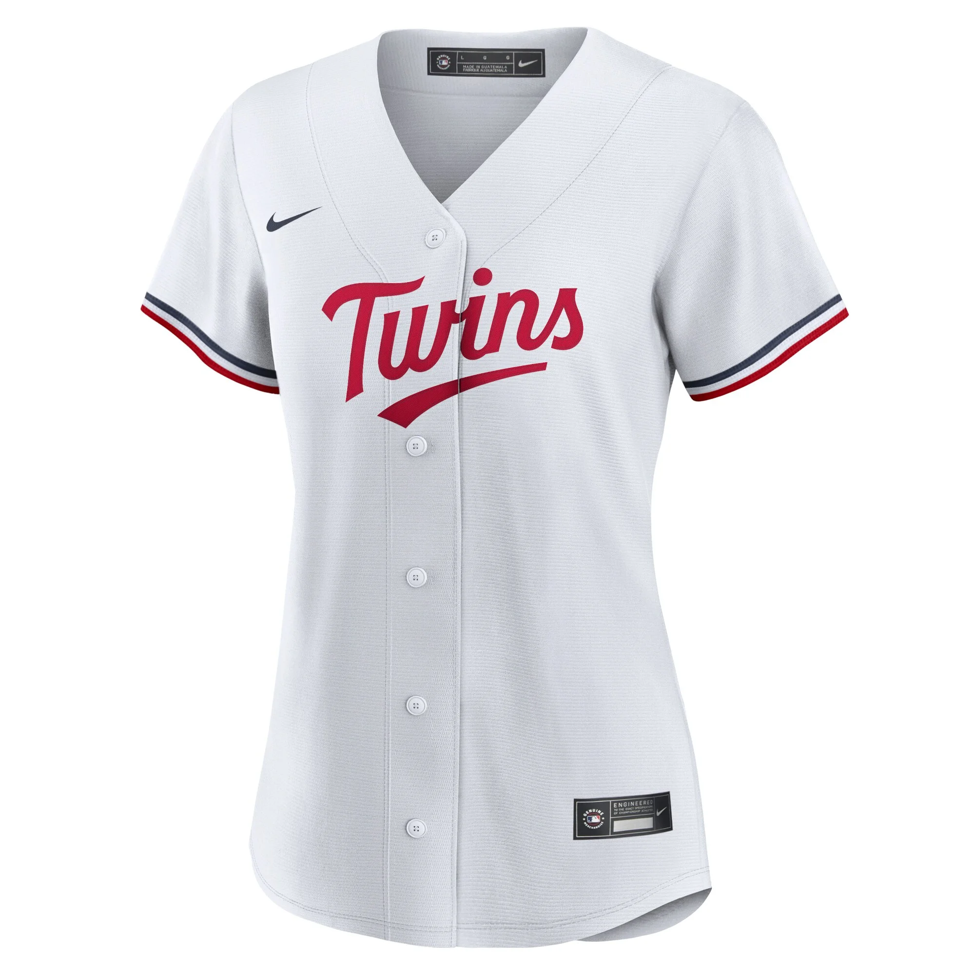 Women's Nike White Minnesota Twins Home Replica Team Logo Jersey