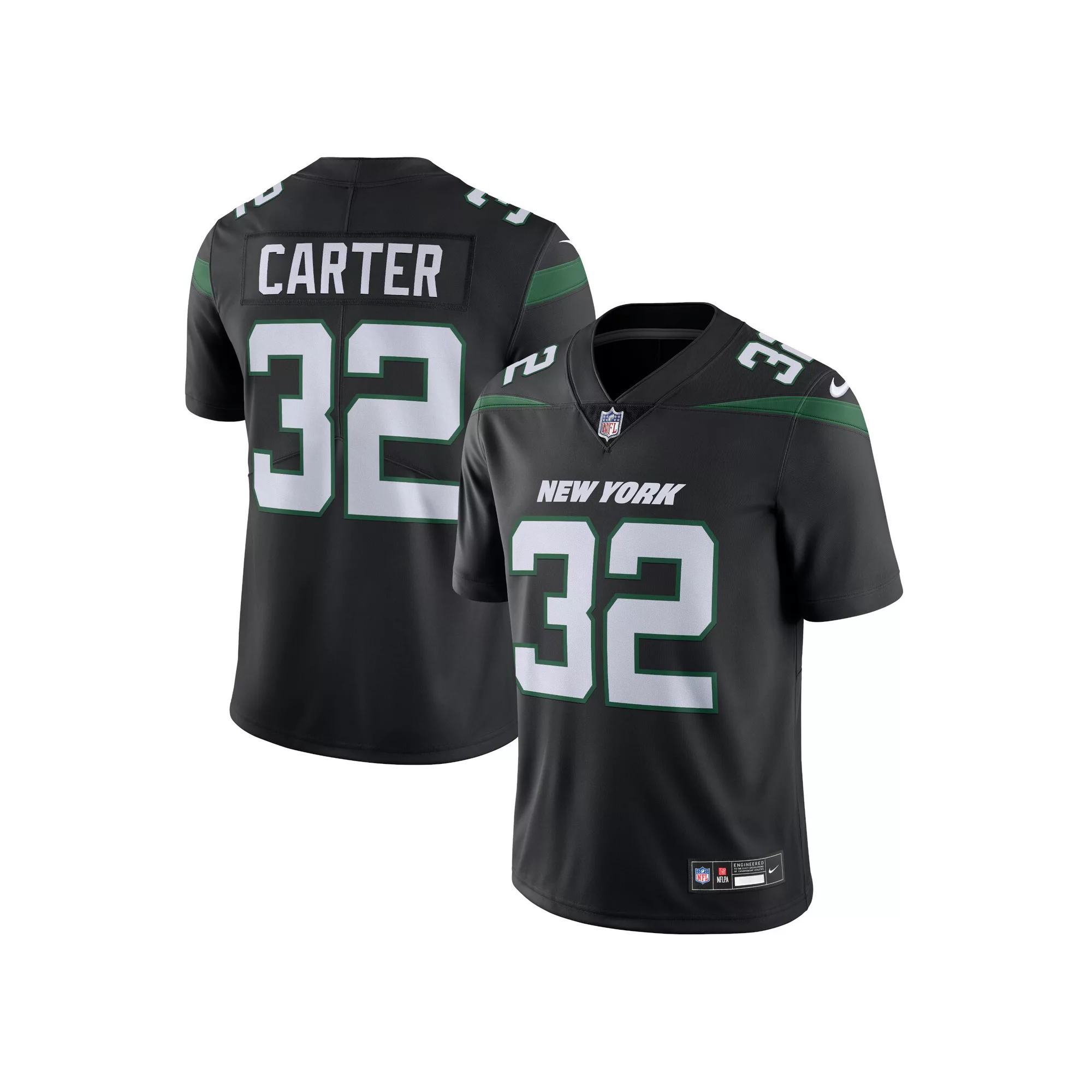 Men's Nike Michael Carter Black New York Jets  Vapor Untouchable Limited Jersey