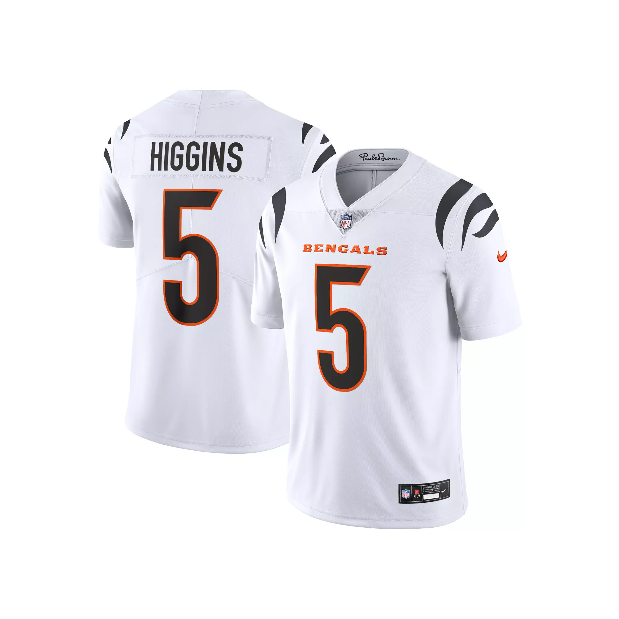 Men's Nike Tee Higgins White Cincinnati Bengals  Vapor Untouchable Limited Jersey