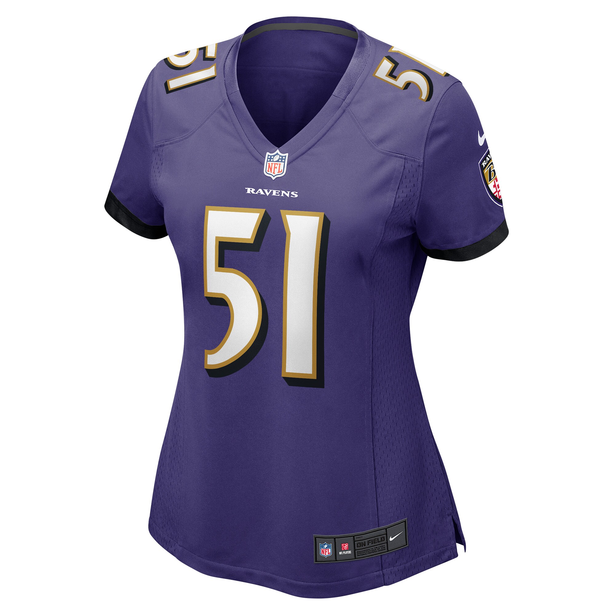 Josh Ross Baltimore Ravens Nike Women's Game Player Jersey - Purple