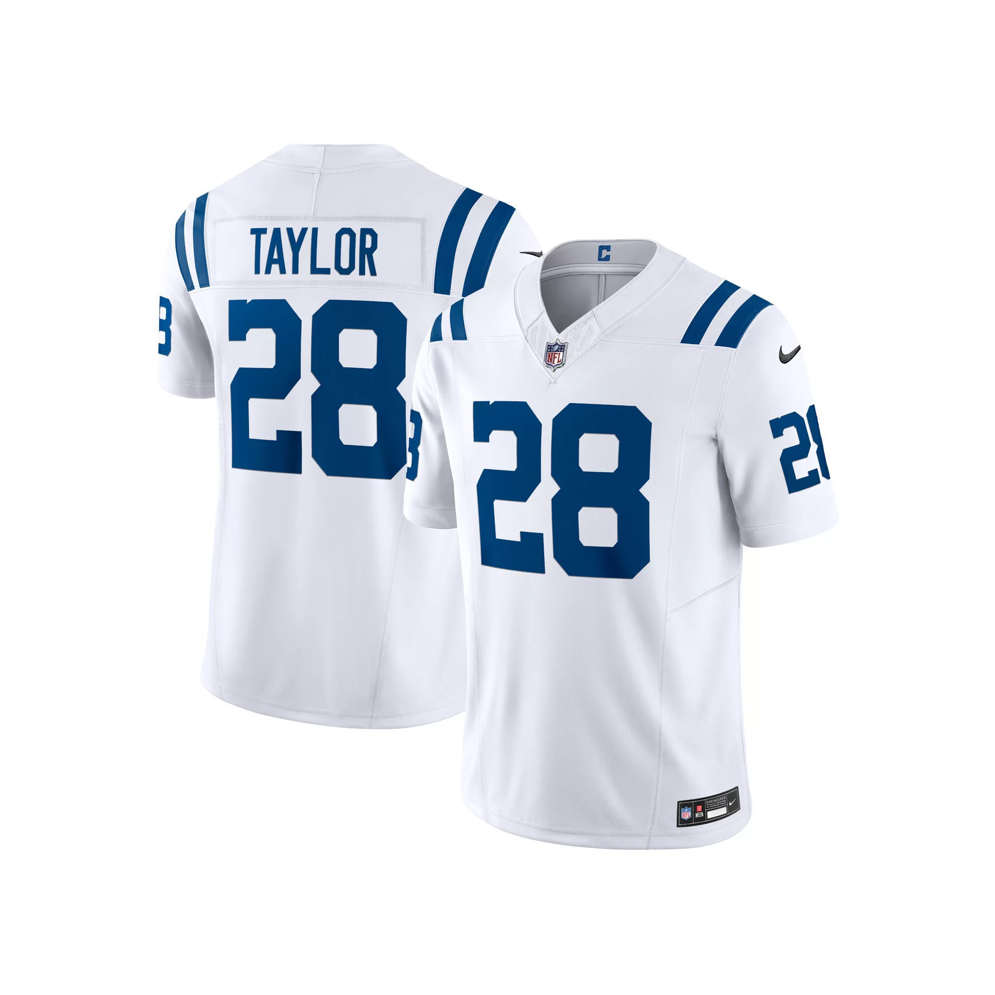 Men's Nike Jonathan Taylor White Indianapolis Colts Vapor F.U.S.E. Limited  Jersey