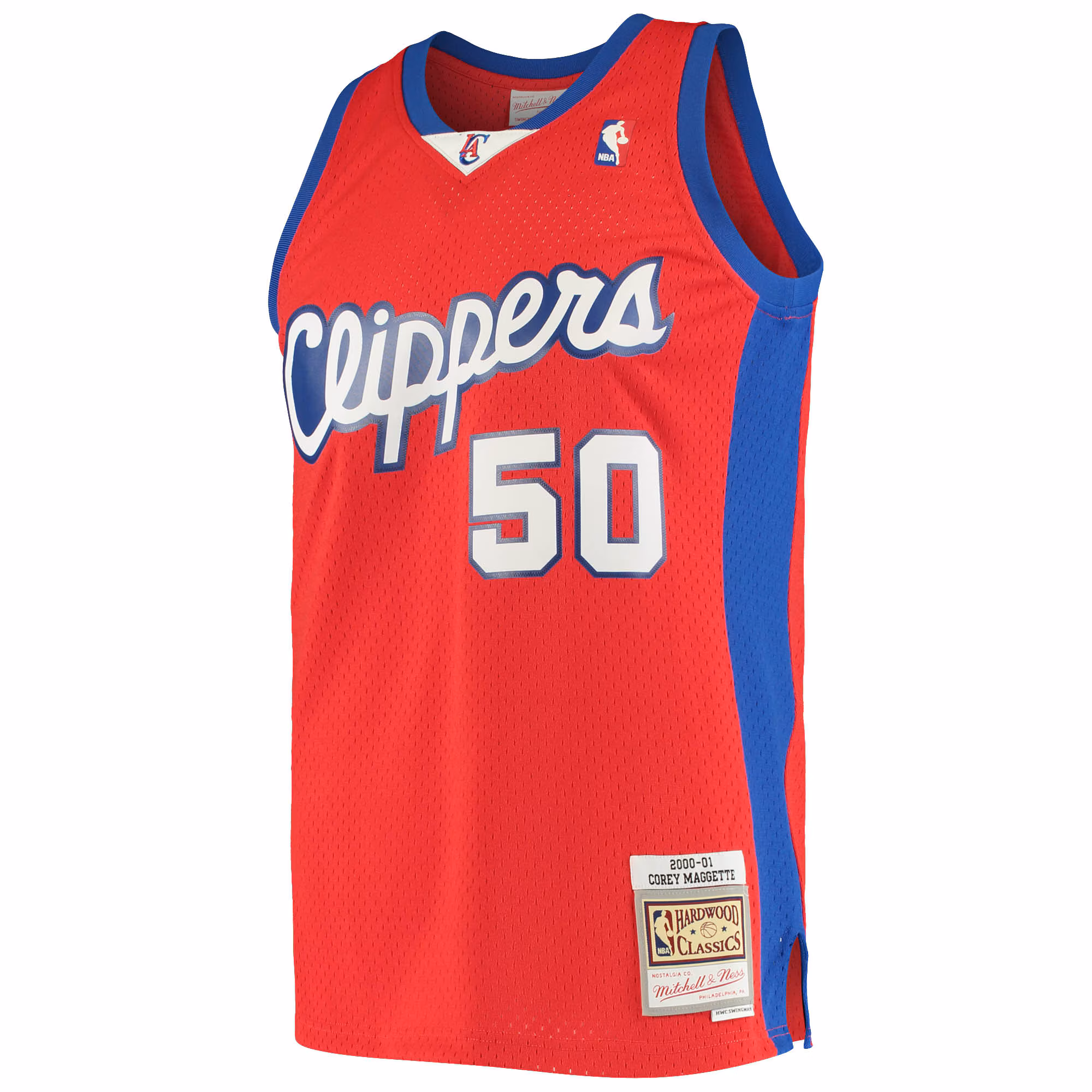 Corey Maggette LA Clippers Mitchell & Ness 2001/02 Hardwood Classics Swingman Jersey - Red