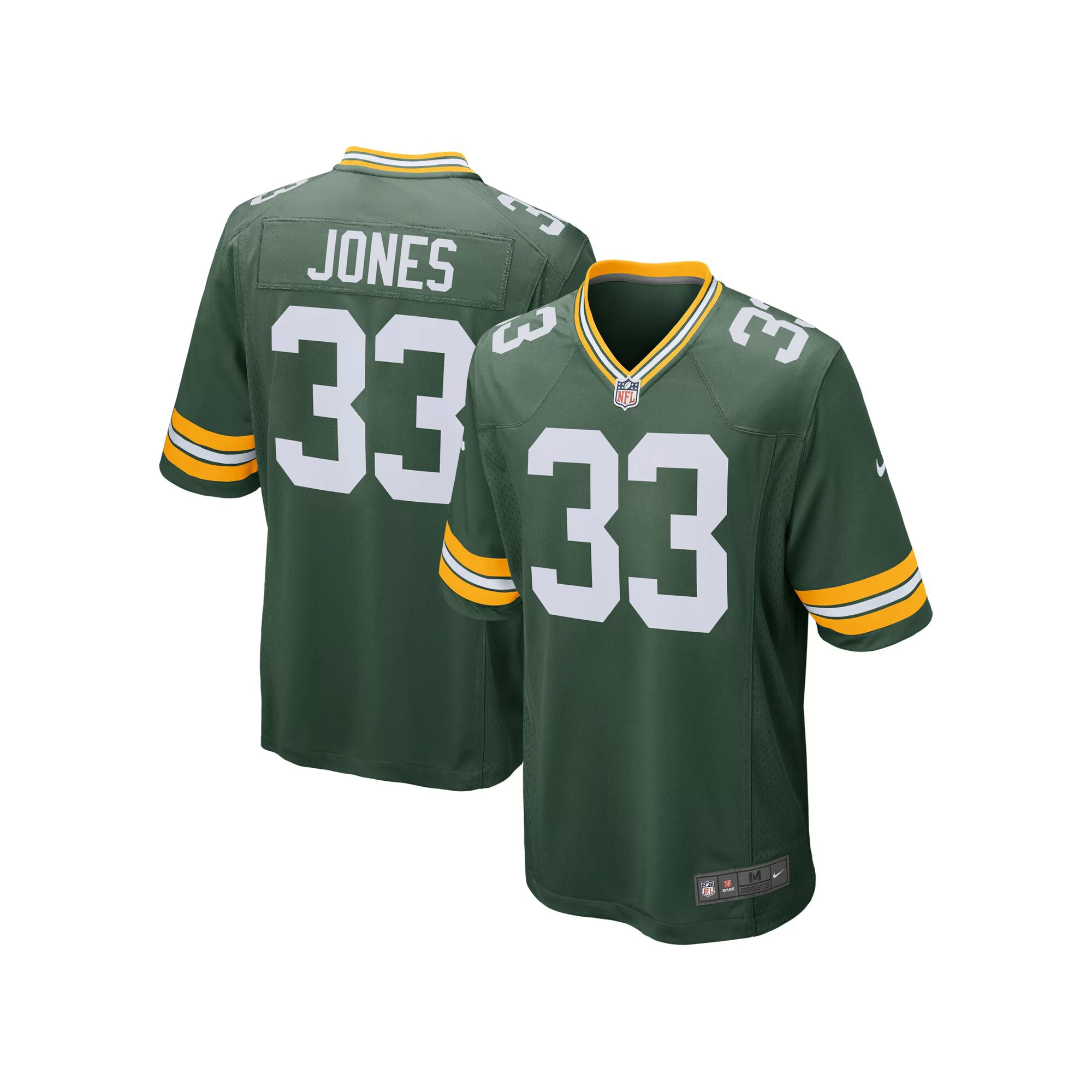Men's Nike Aaron Jones Green Green Bay Packers Game Jersey