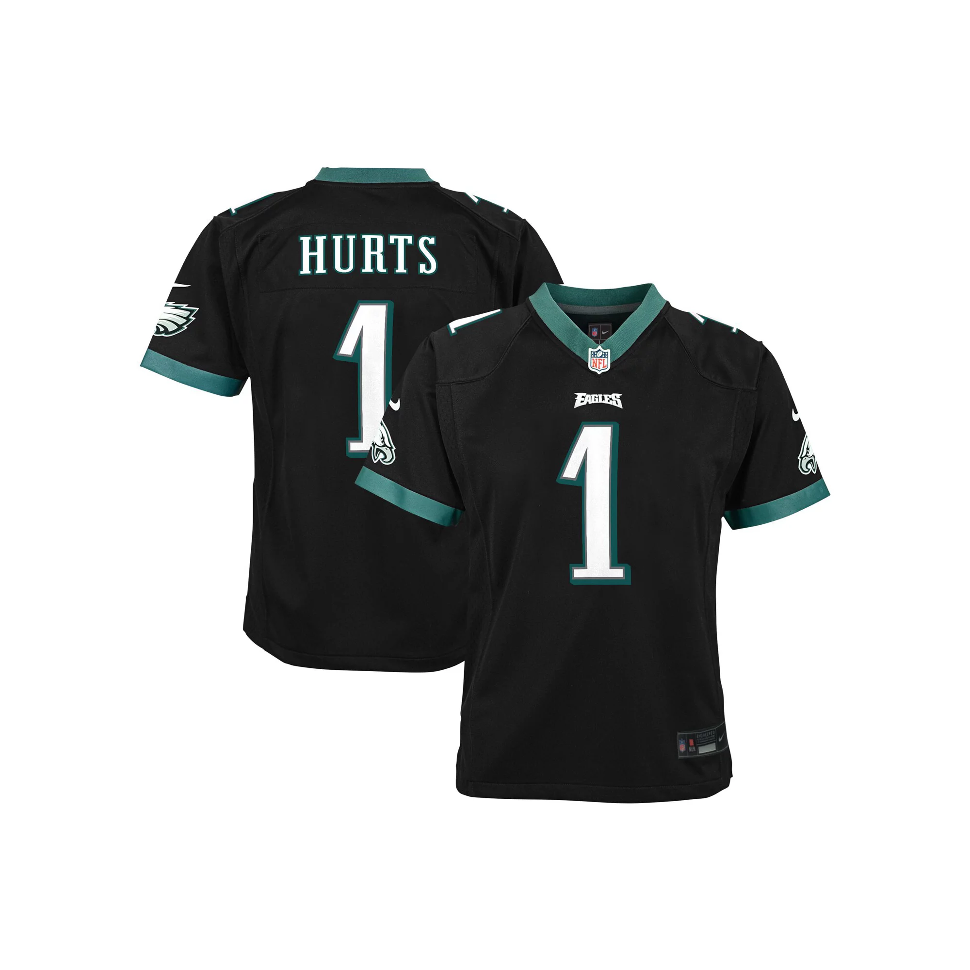 Youth Nike Jalen Hurts Black Philadelphia Eagles Game Jersey