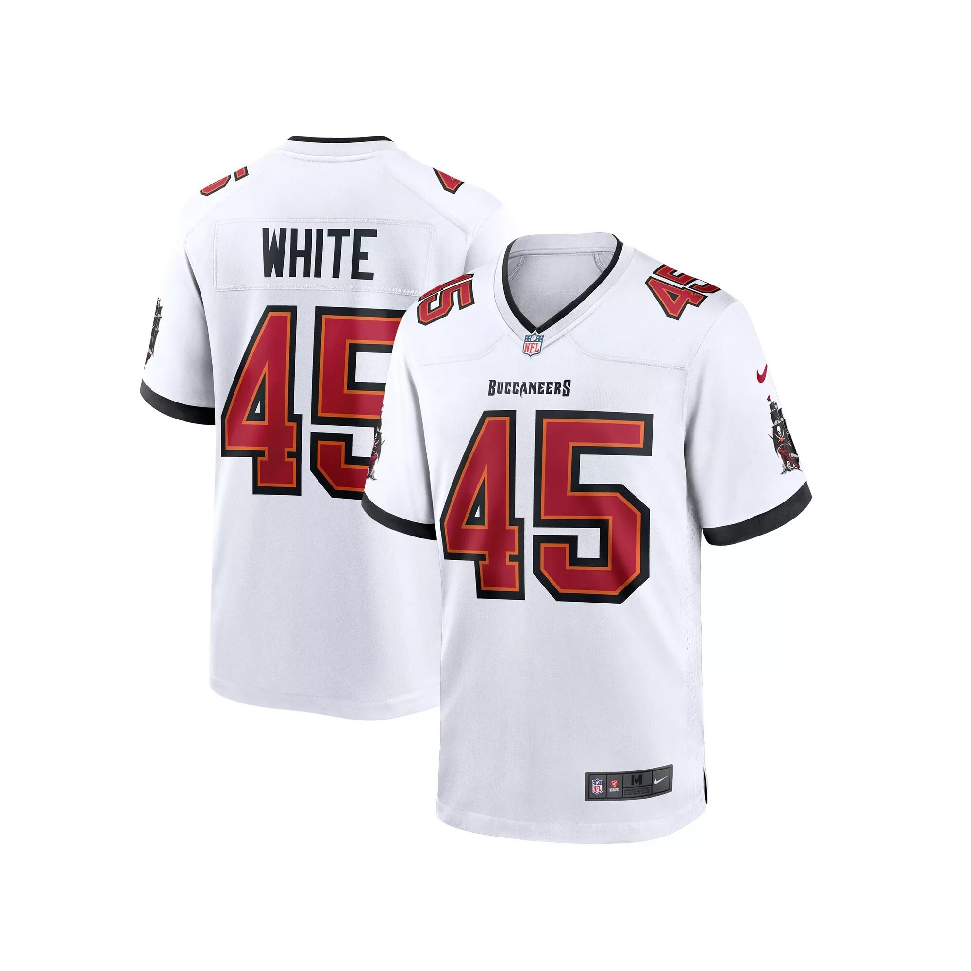 Men's Nike Devin White White Tampa Bay Buccaneers Game Jersey