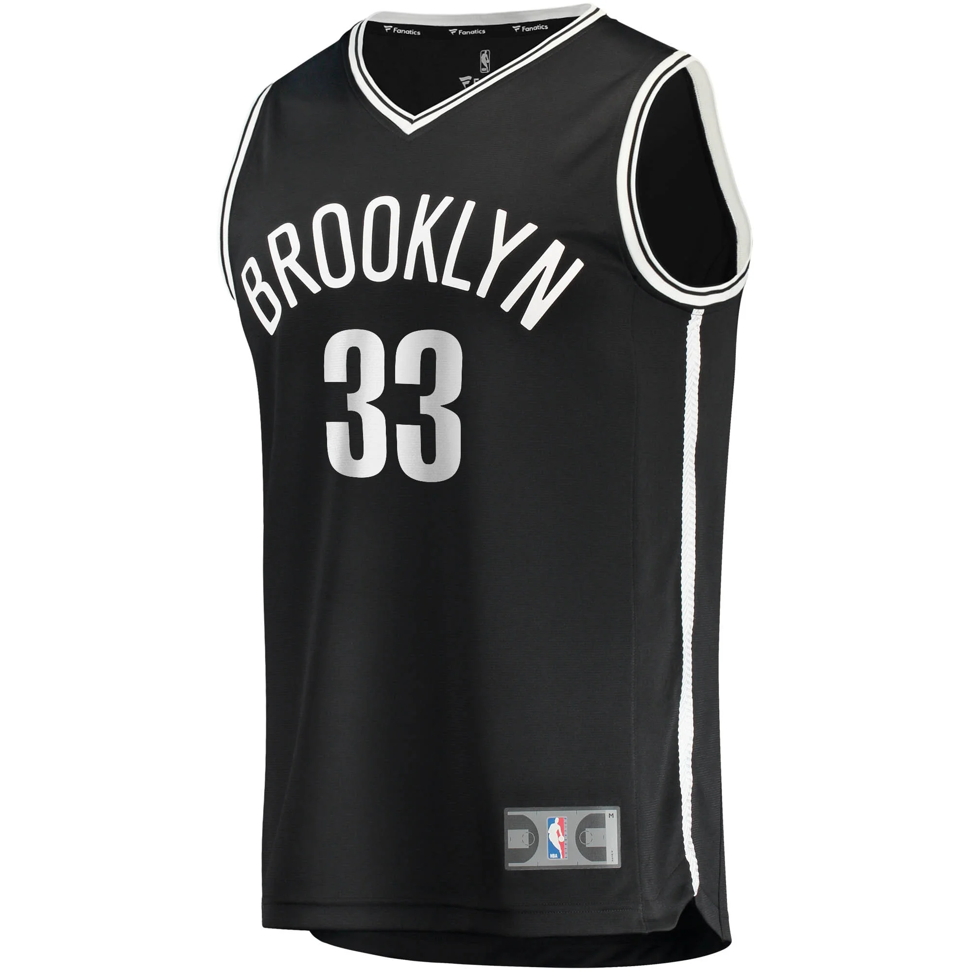 Men's Fanatics Nicolas Claxton Black Brooklyn Nets Fast Break Replica Jersey - Icon Edition