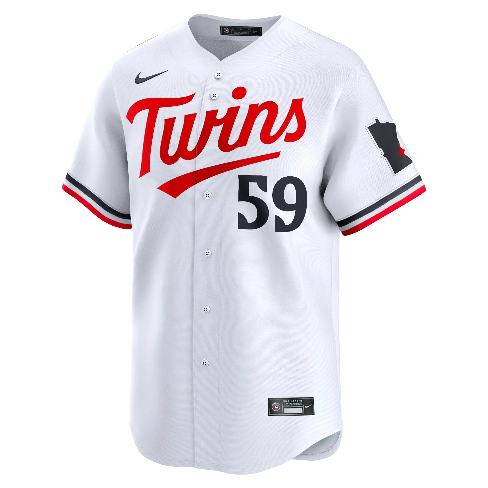 Men's Nike Jhoan Duran White Minnesota Twins Home Limited Player Jersey
