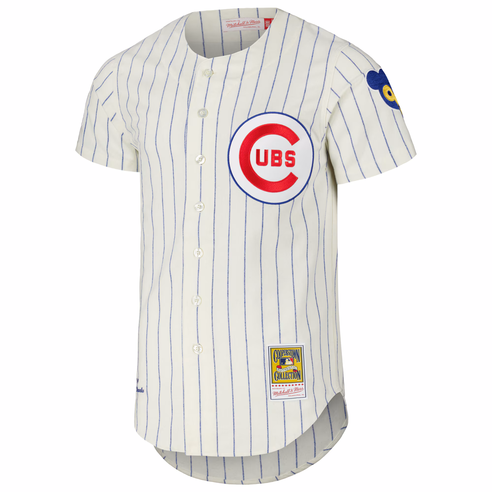 Ernie Banks Chicago Cubs Mitchell & Ness Cooperstown Collection 1969 Authentic Jersey - Cream