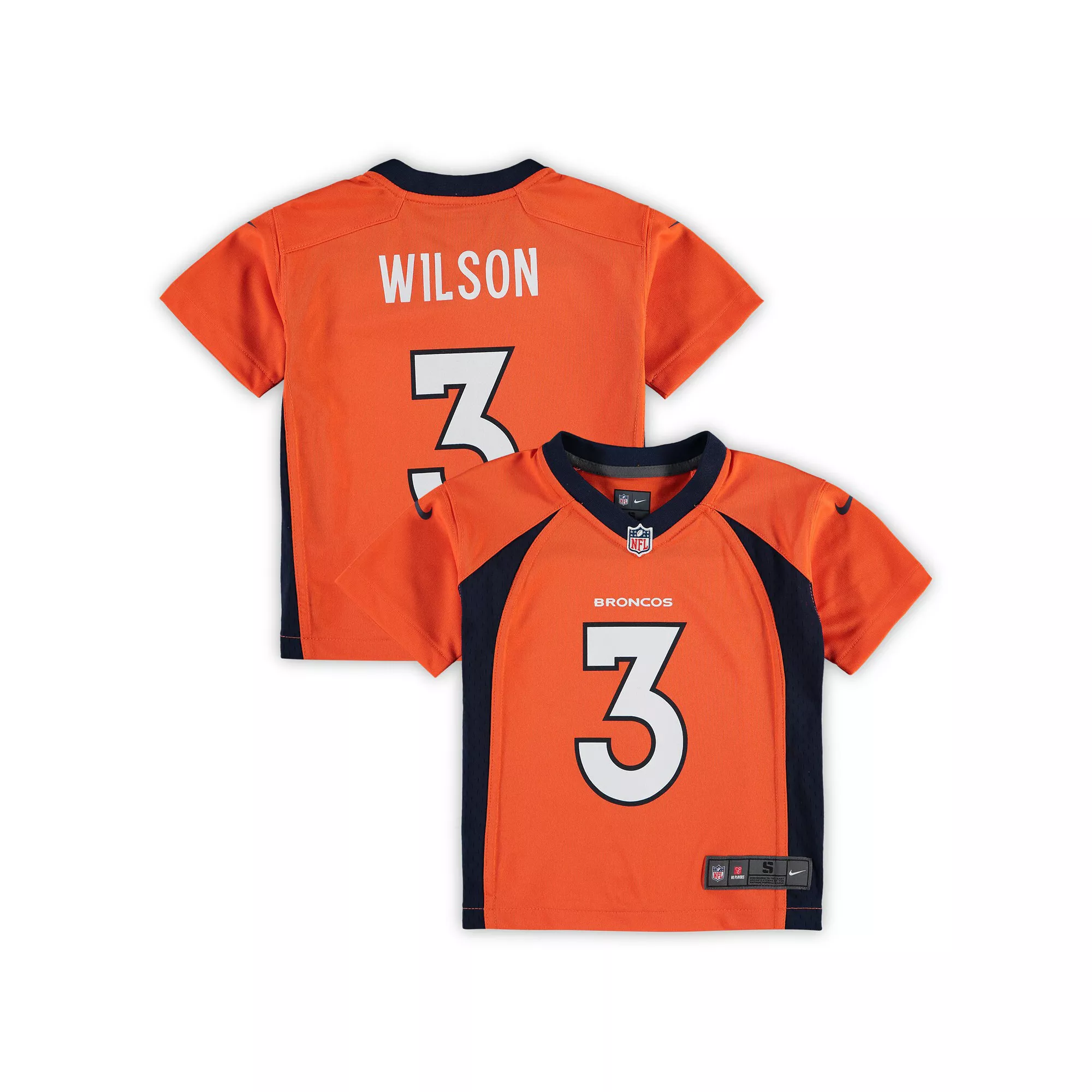 Preschool Nike Russell Wilson Orange Denver Broncos Game Jersey