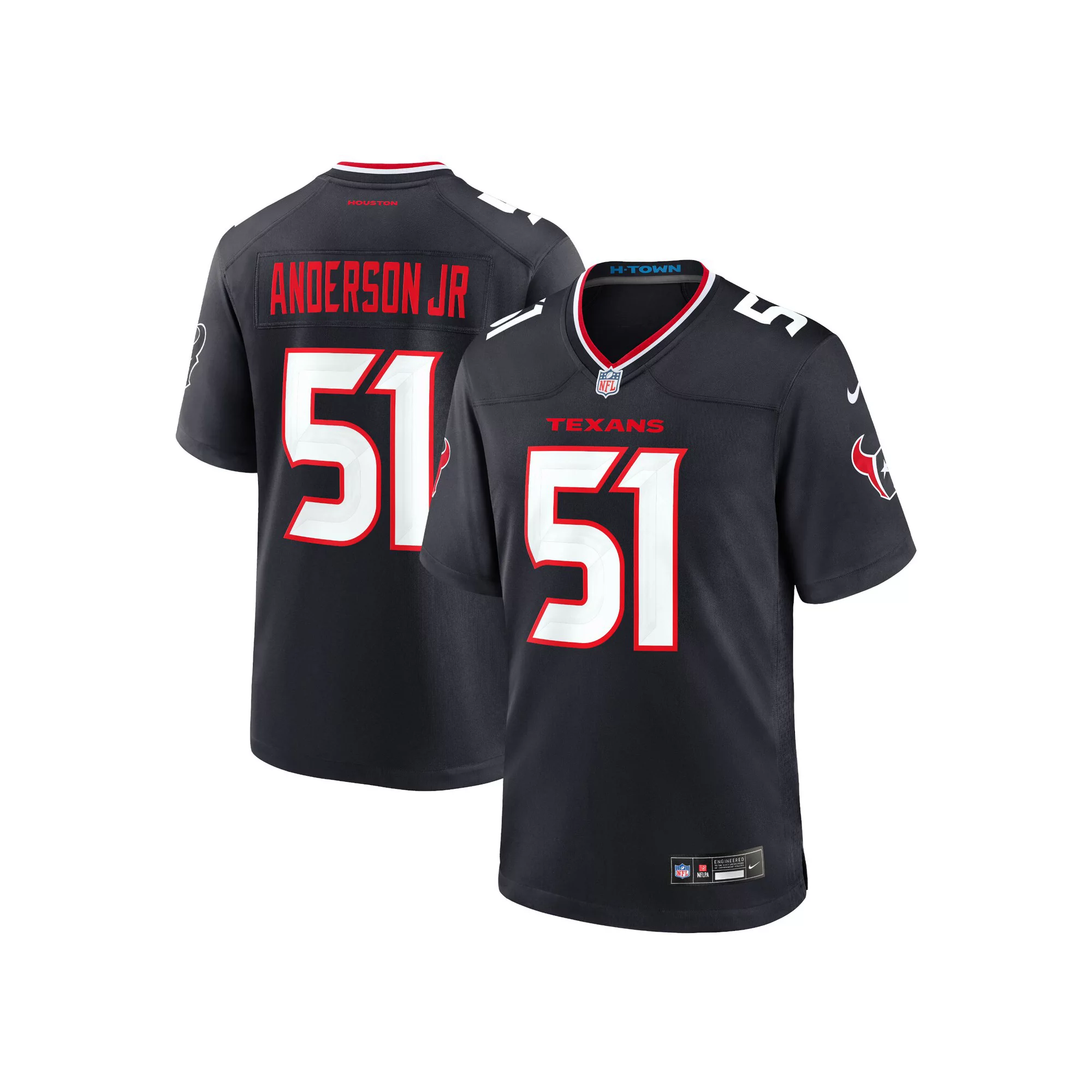 Men's Nike Will Anderson Jr. Navy Houston Texans Game Jersey