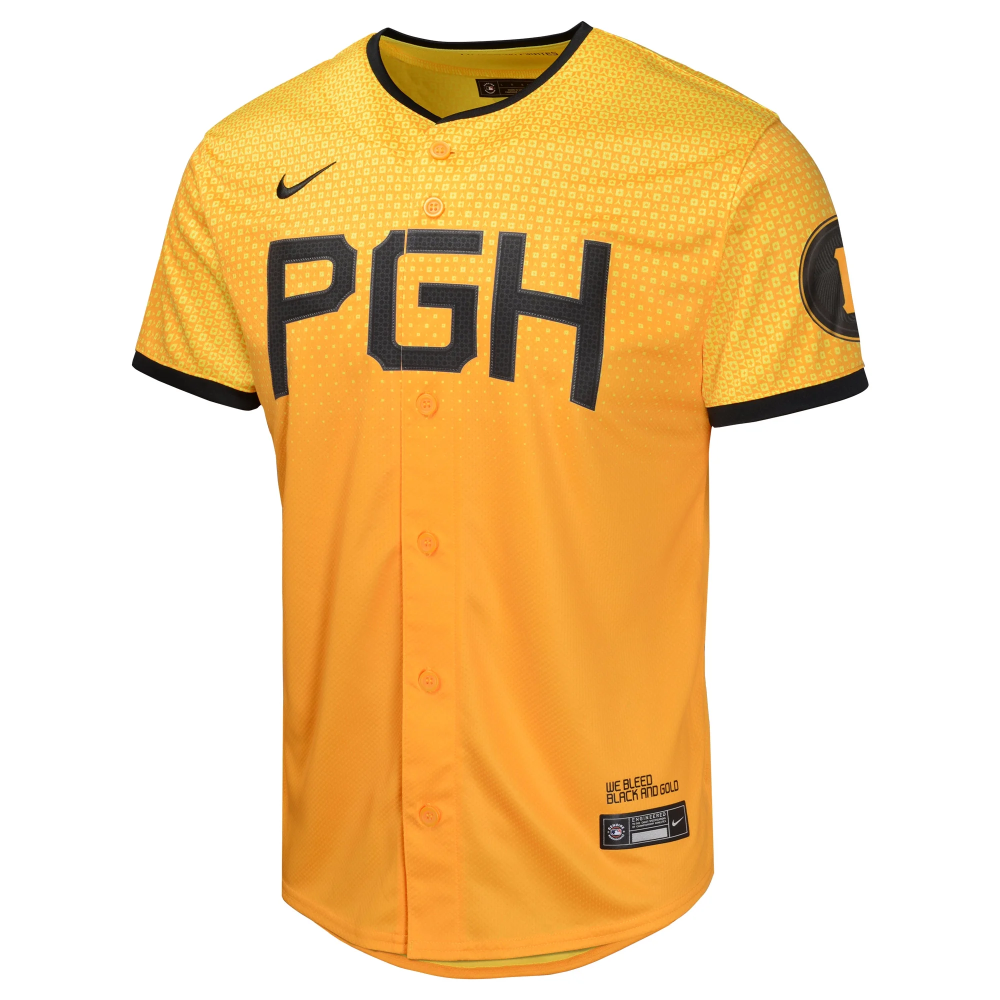 Youth Nike Gold Pittsburgh Pirates City Connect Limited Jersey