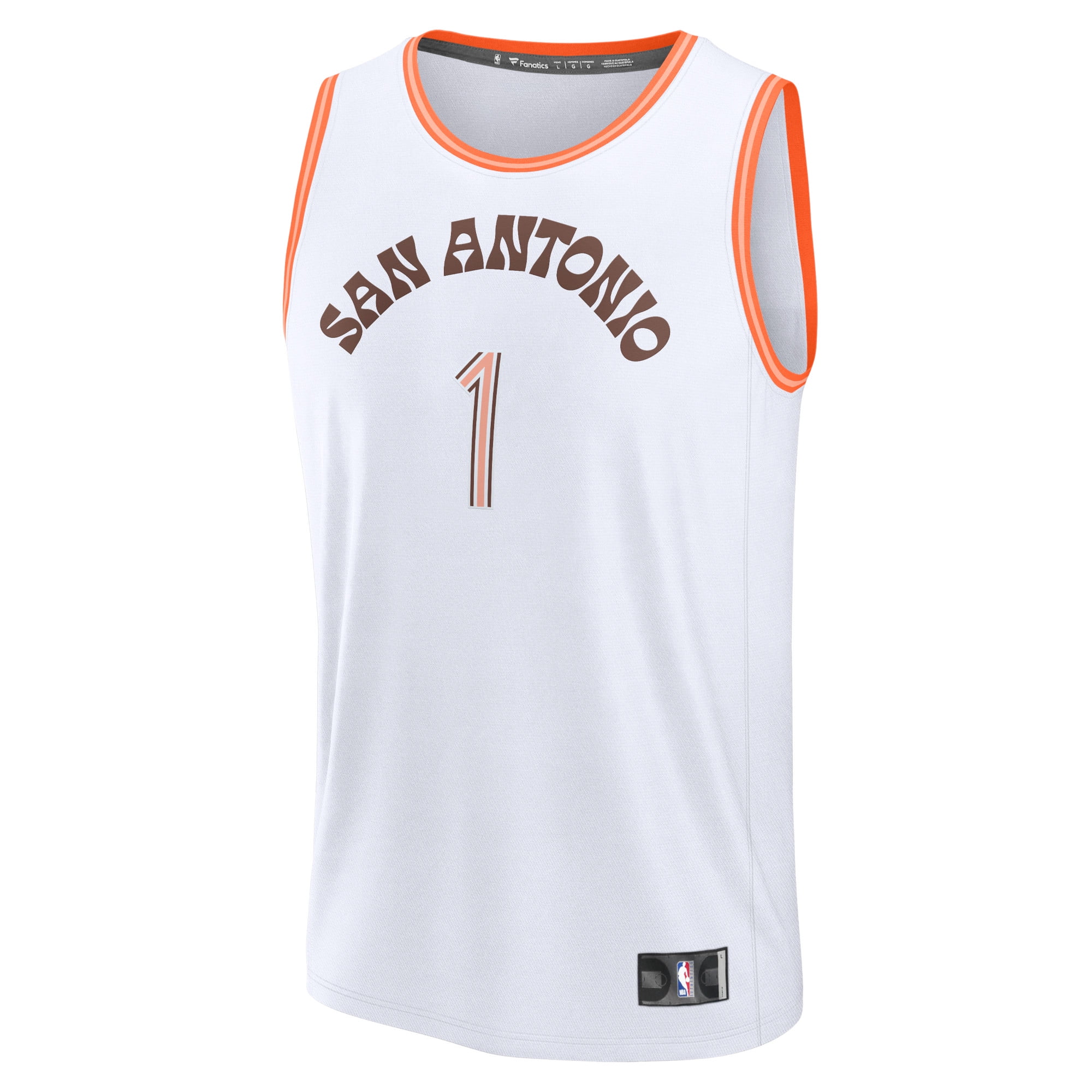 Men's Fanatics Victor Wembanyama White San Antonio Spurs Fast Break Jersey - City Edition