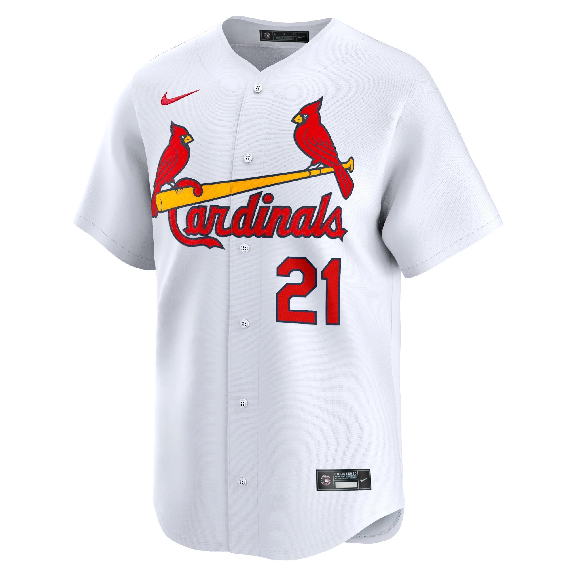 Men's Nike Lars Nootbaar White St. Louis Cardinals Home Limited Player Jersey