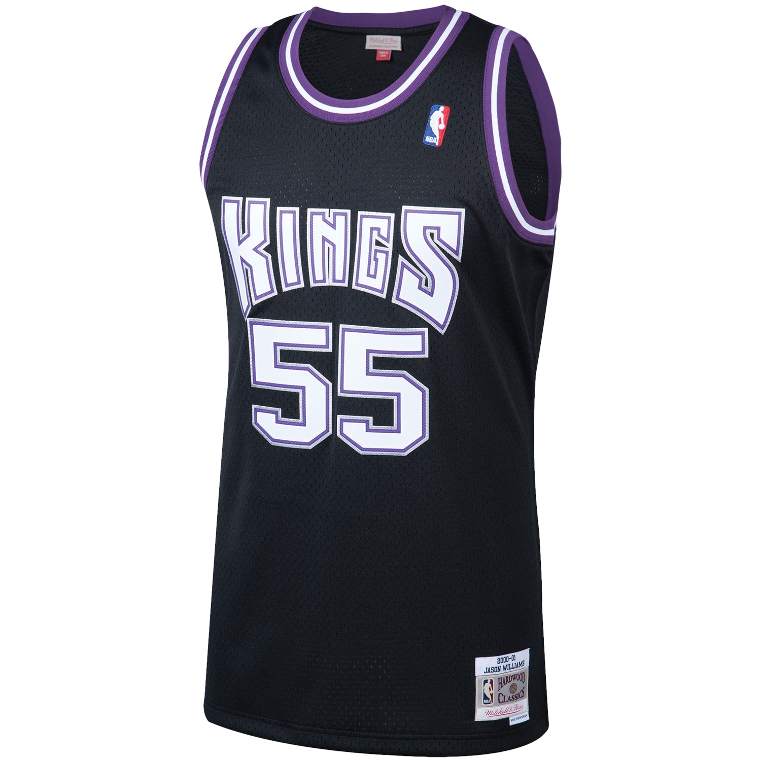 Men's Mitchell & Ness Jason Williams Black Sacramento Kings 2000/01 Hardwood Classics Swingman Jersey