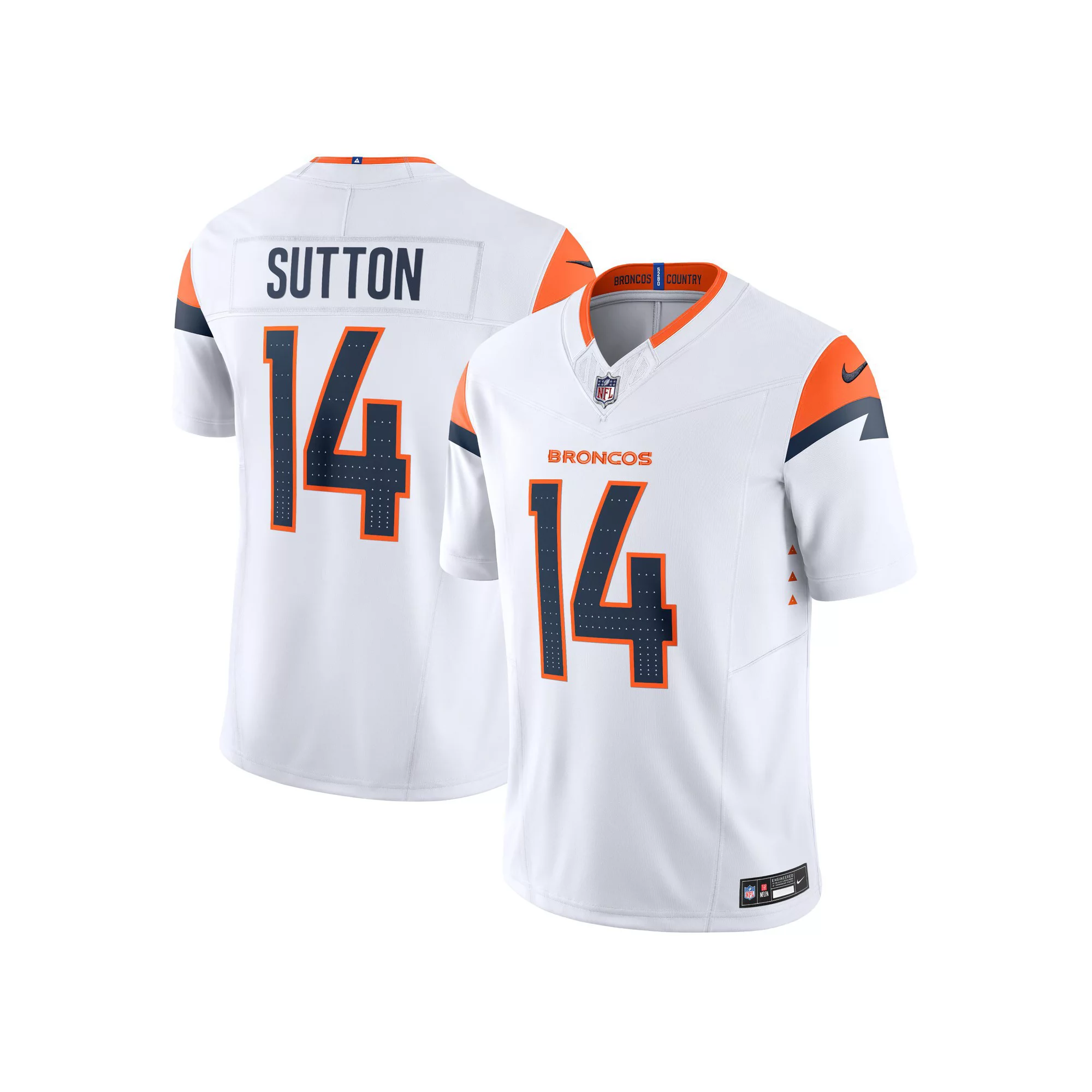 Men's Nike Courtland Sutton White Denver Broncos Vapor F.U.S.E. Limited Jersey