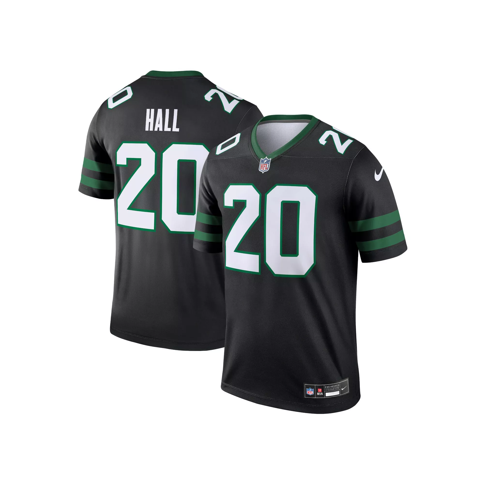 Men's Nike Breece Hall Legacy Black New York Jets Alternate Legend Jersey
